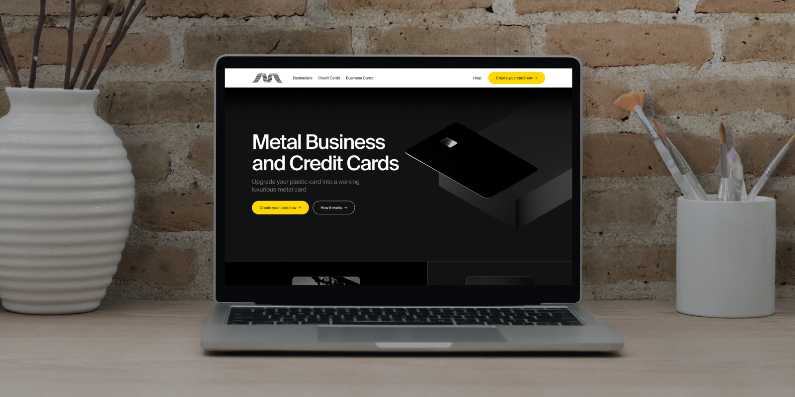 Metal Credit Card Co. | Website development — Изображение №2 — Интерфейсы, Иллюстрация на Dprofile