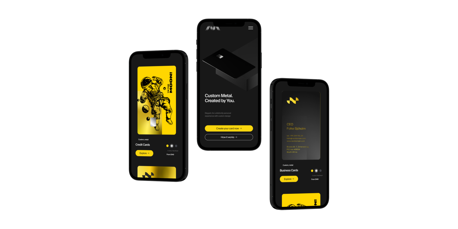 Metal Credit Card Co. | Website development — Изображение №1 — Интерфейсы, Иллюстрация на Dprofile