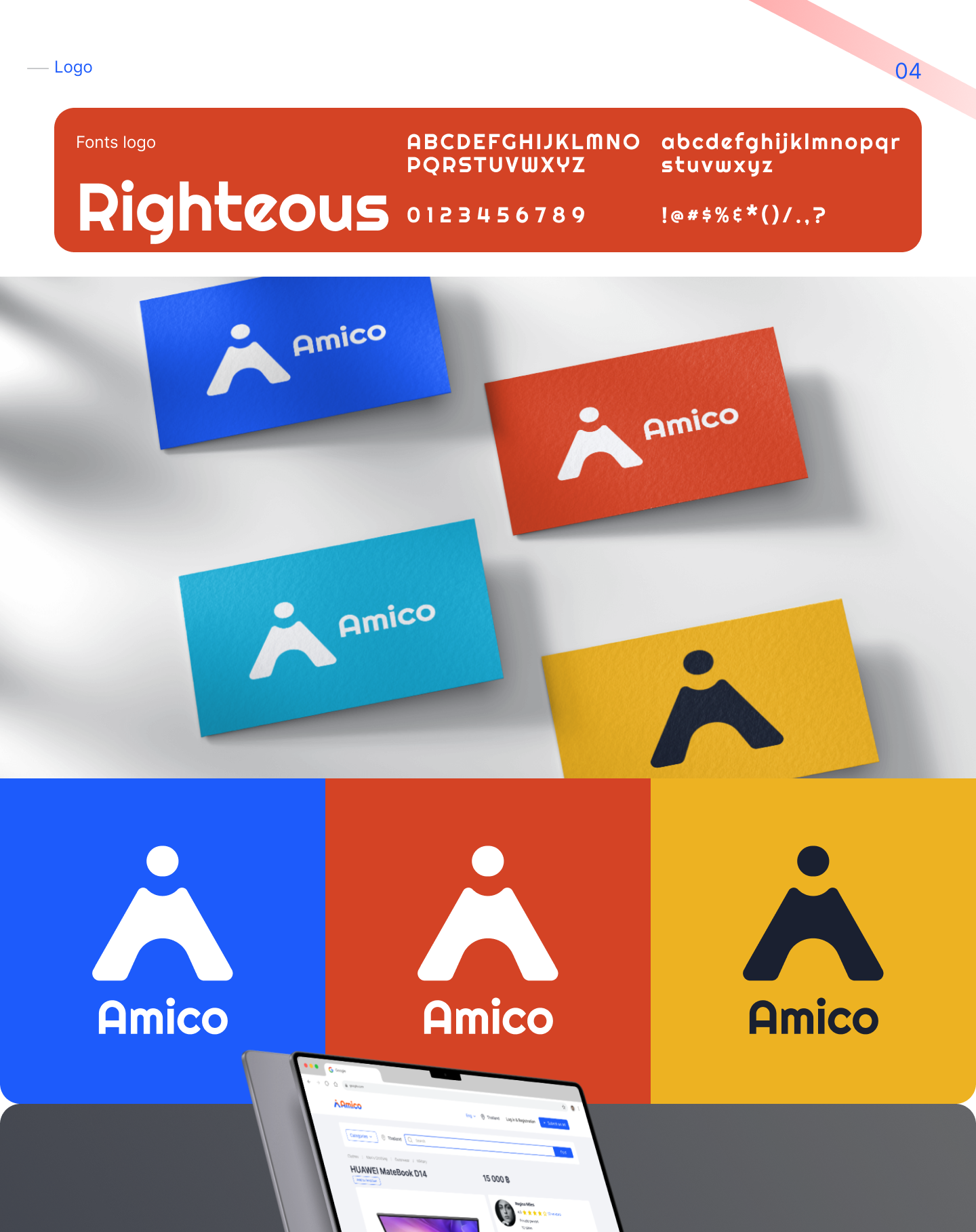 Amico - Mobile App & Website | Branding — Изображение №7 — Интерфейсы, Брендинг на Dprofile