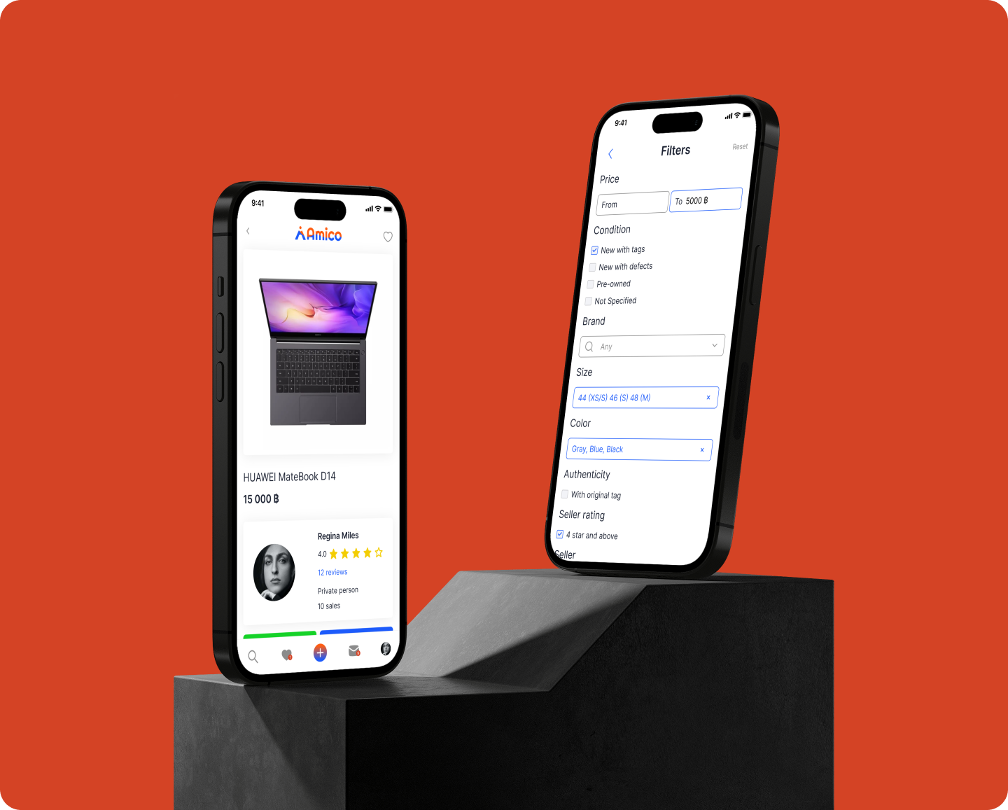 Amico - Mobile App & Website | Branding — Изображение №3 — Интерфейсы, Брендинг на Dprofile