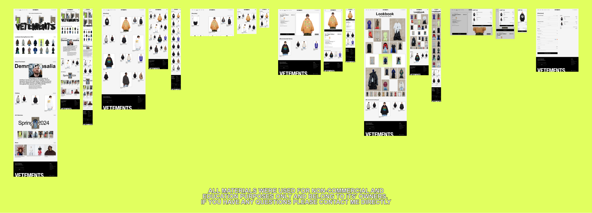 Vetements/ Online store / Redesign — Изображение №11 — Интерфейсы, 3D на Dprofile