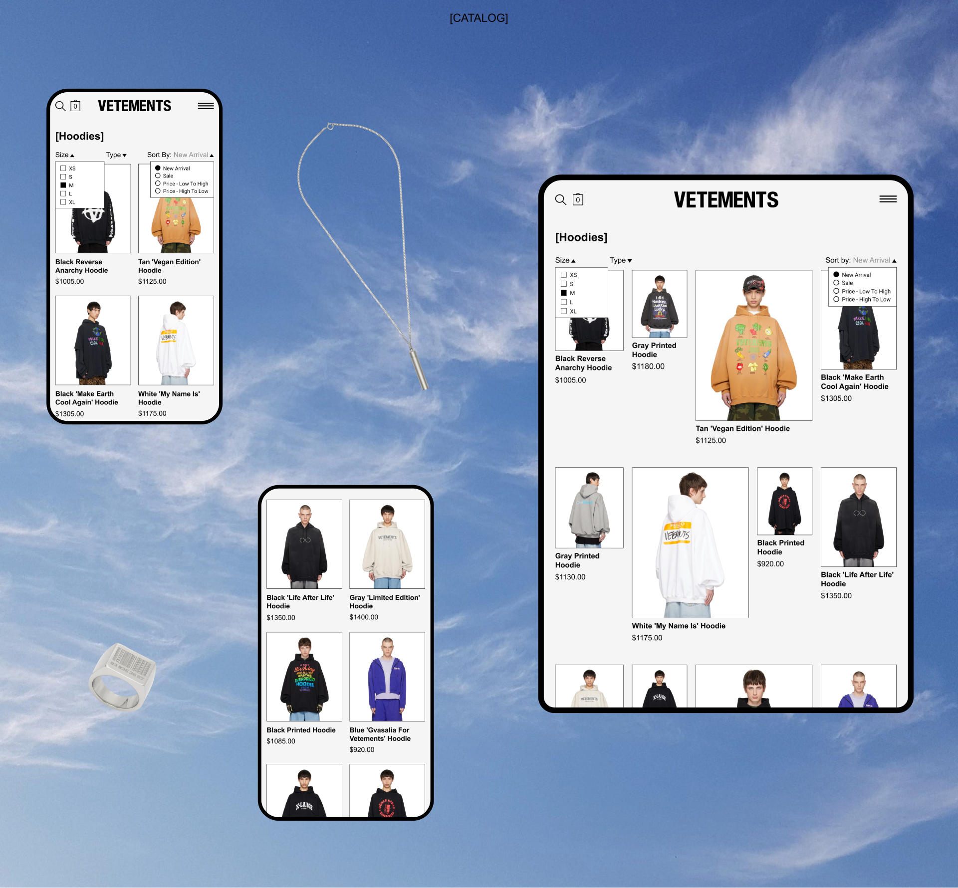 Vetements/ Online store / Redesign — Изображение №5 — Интерфейсы, 3D на Dprofile