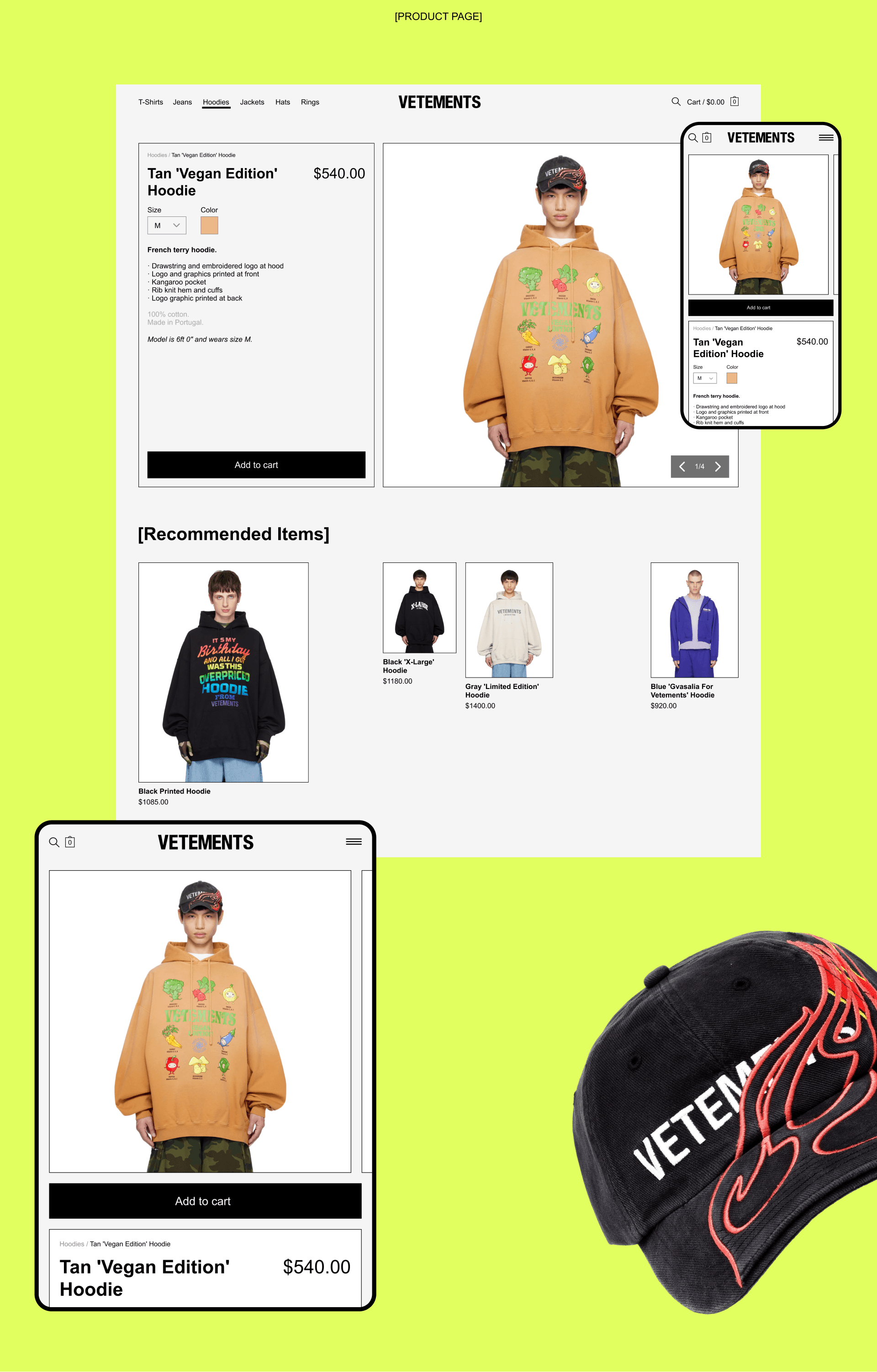 Vetements/ Online store / Redesign — Изображение №7 — Интерфейсы, 3D на Dprofile