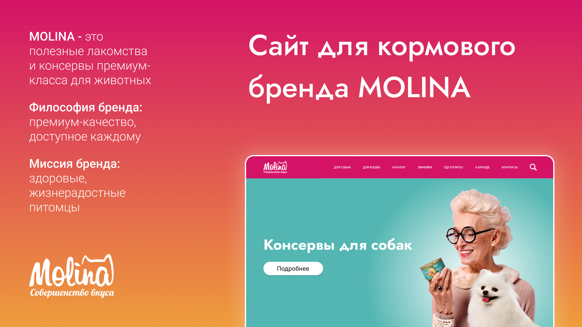 MOLINA | Многостраничный сайт — Изображение №1 — Интерфейсы на Dprofile