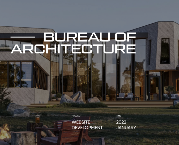 Bureau of Architecture | Website concept на Dprofile
