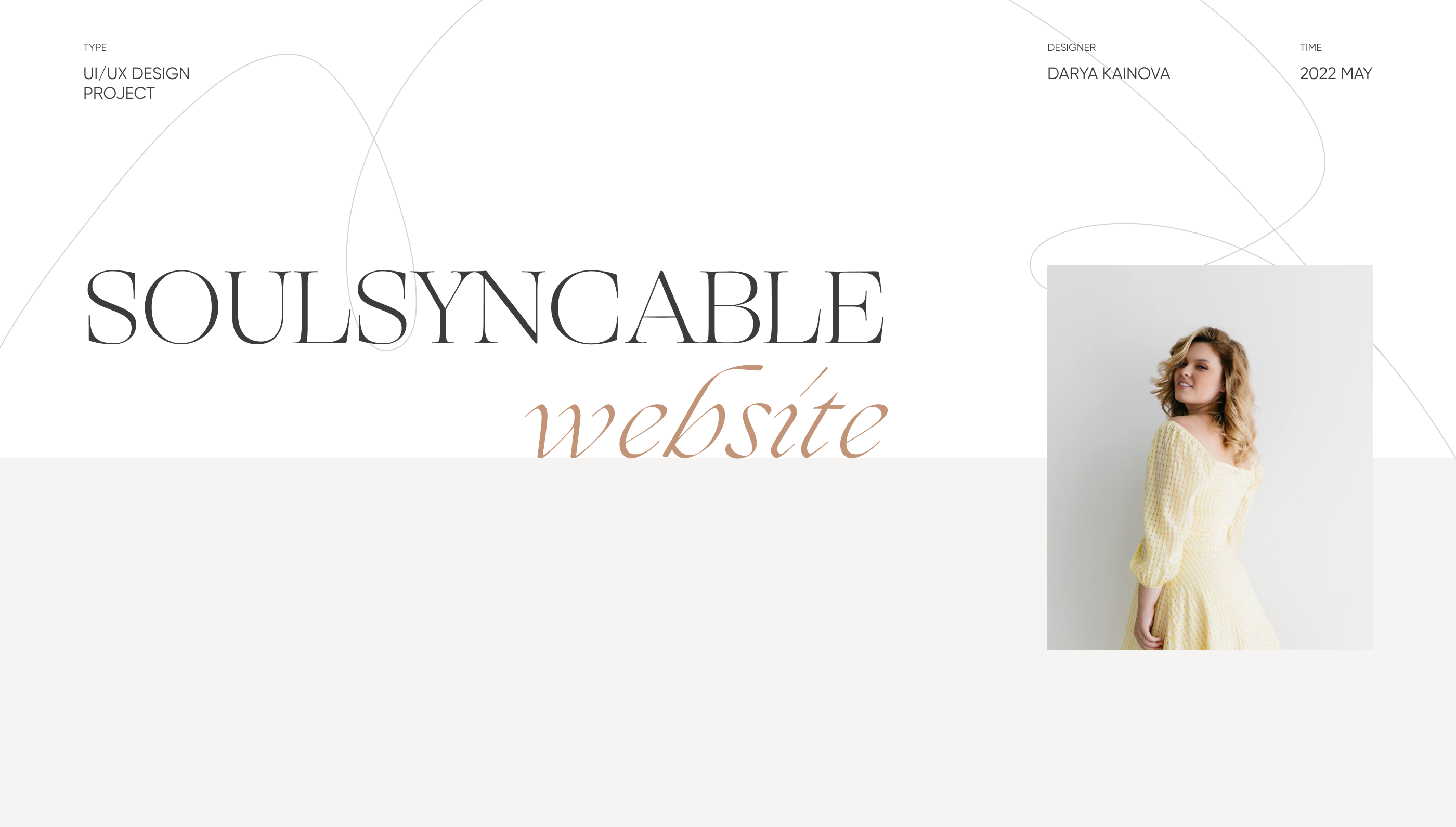 Soulsyncable | website for the artist — Изображение №1 — Интерфейсы на Dprofile