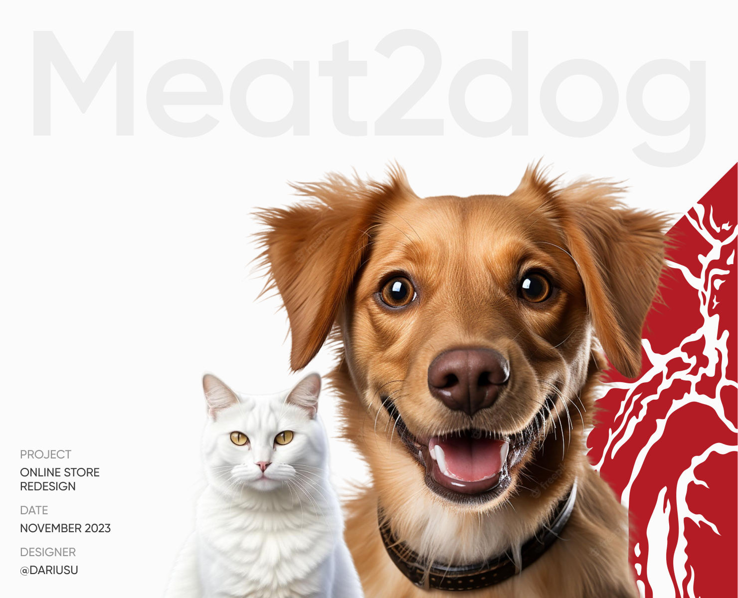 Meat2Dog online store — Интерфейсы на Dprofile