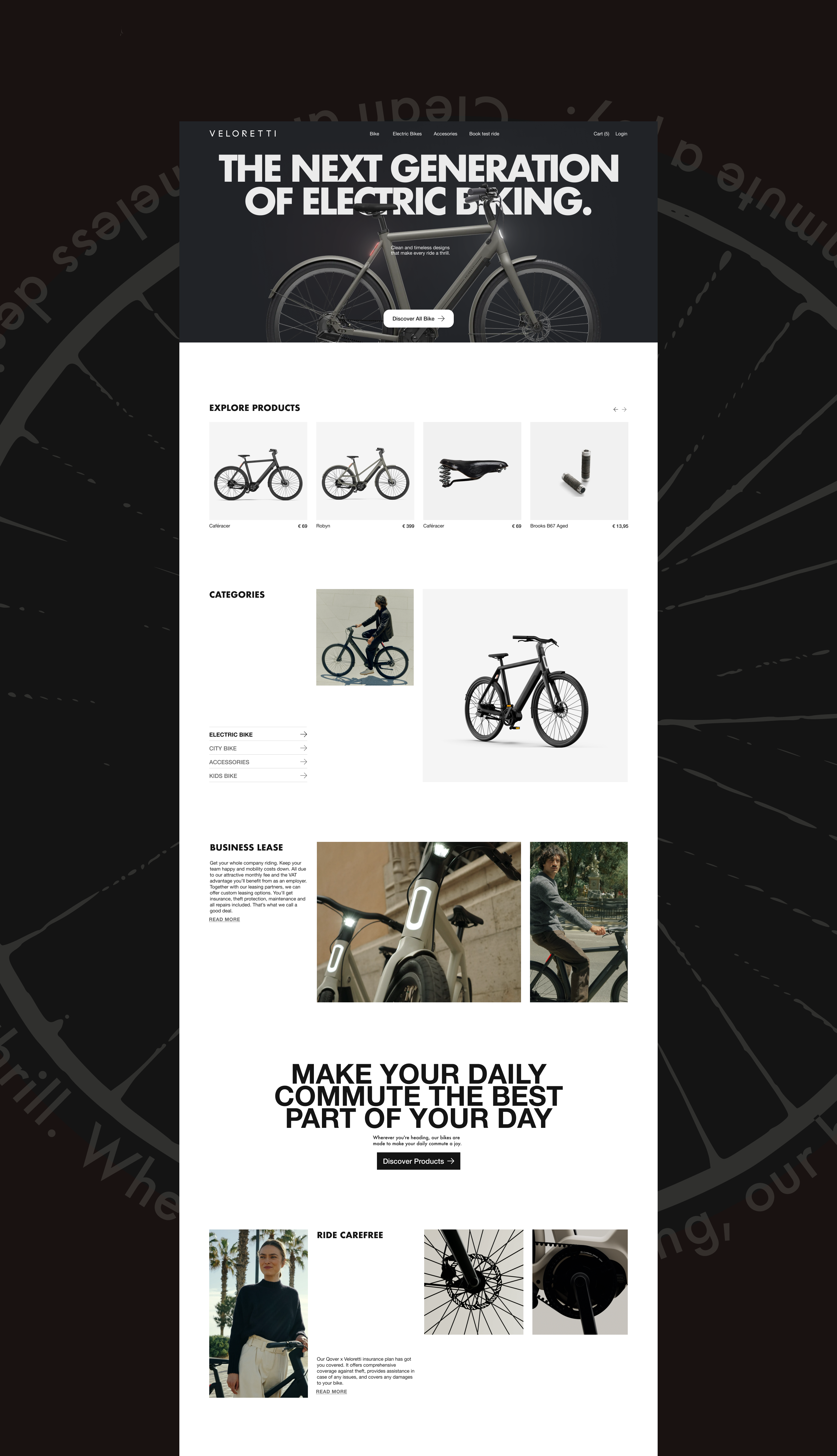 Veloretti. Redesign concept — Изображение №2 — Интерфейсы на Dprofile