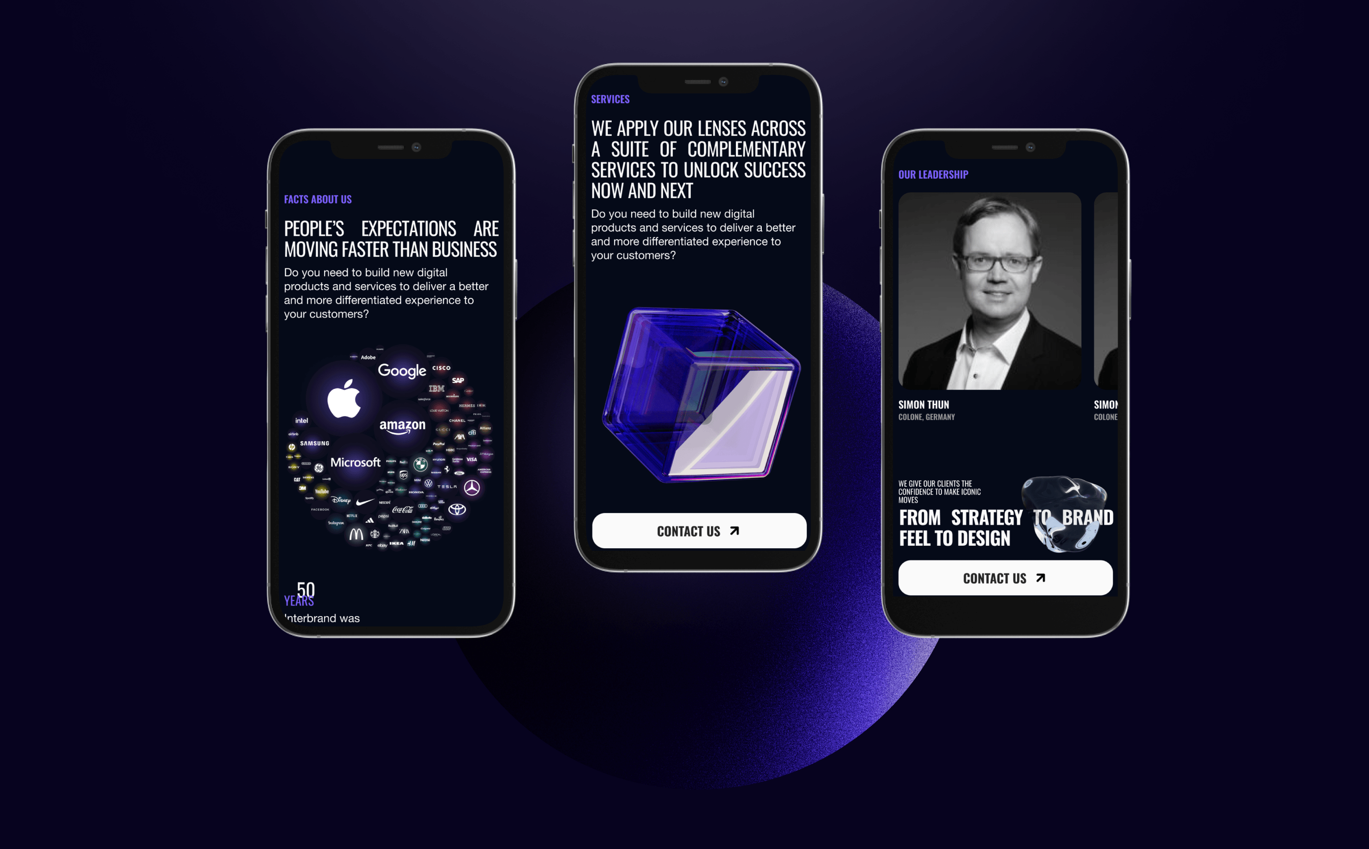 Interbrand- agency | Redesign concept — Изображение №8 — Интерфейсы, Брендинг на Dprofile