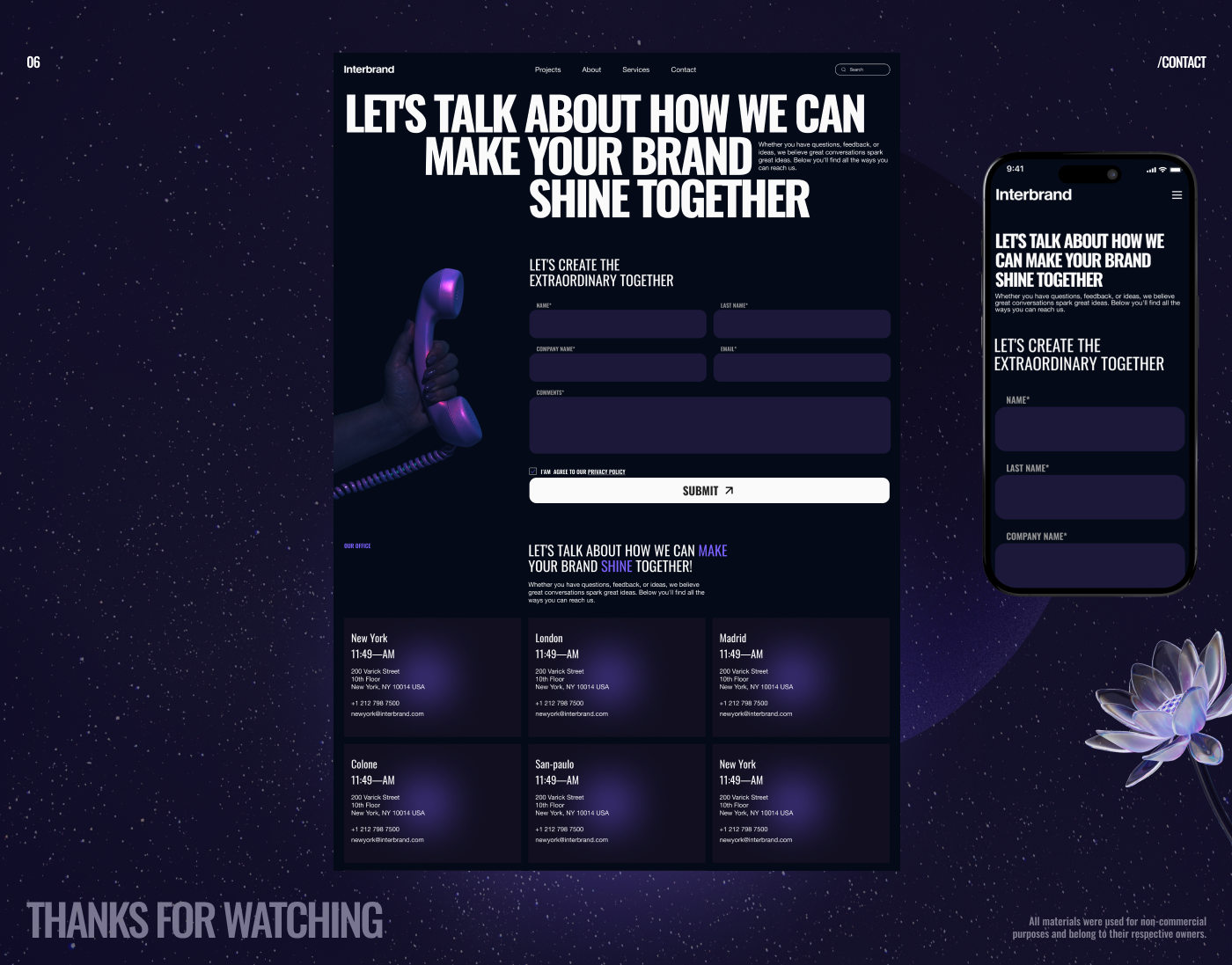 Interbrand- agency | Redesign concept — Изображение №10 — Интерфейсы, Брендинг на Dprofile