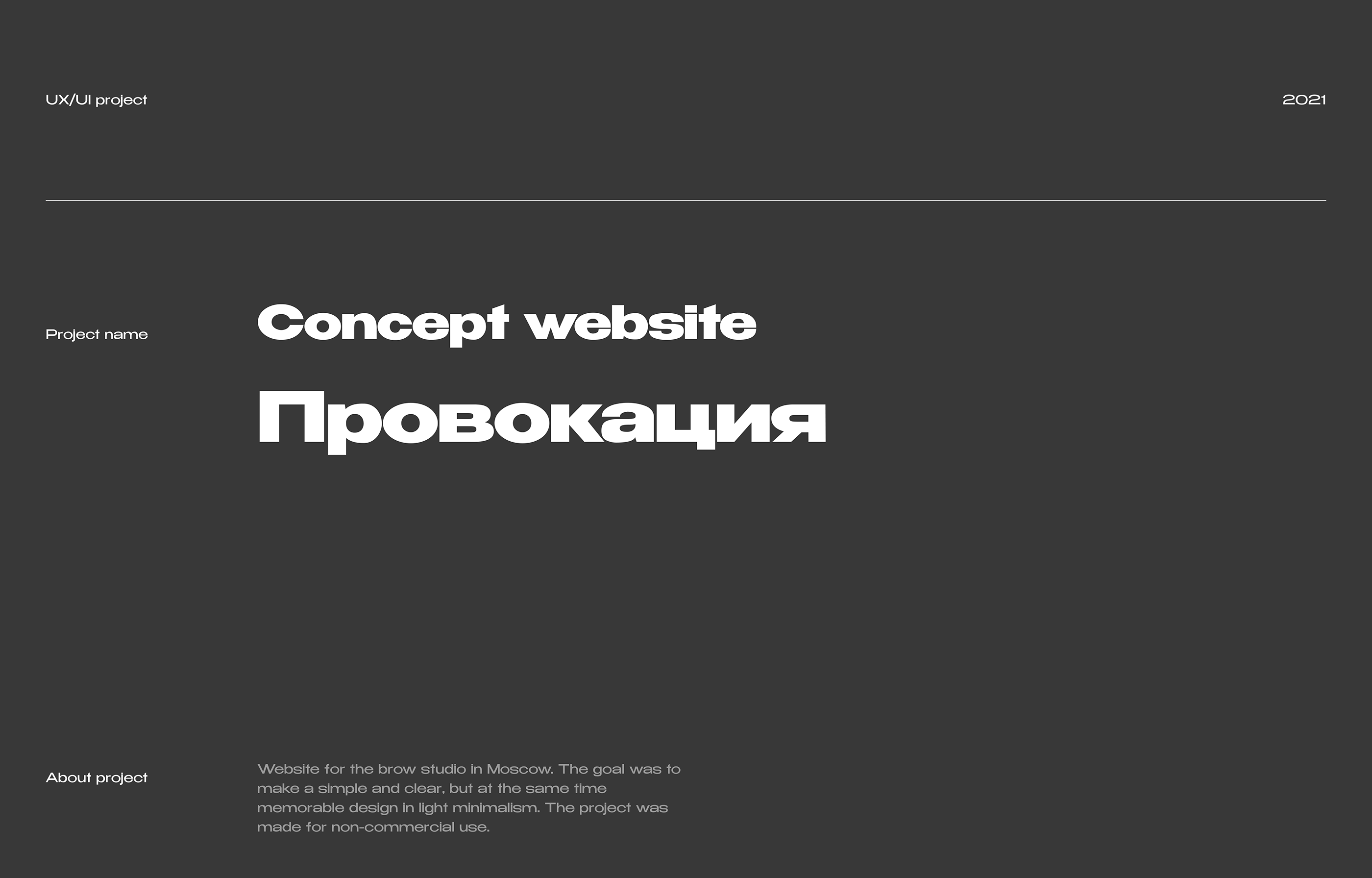 Провокация brow's studio — Concept website — Изображение №1 — Интерфейсы на Dprofile