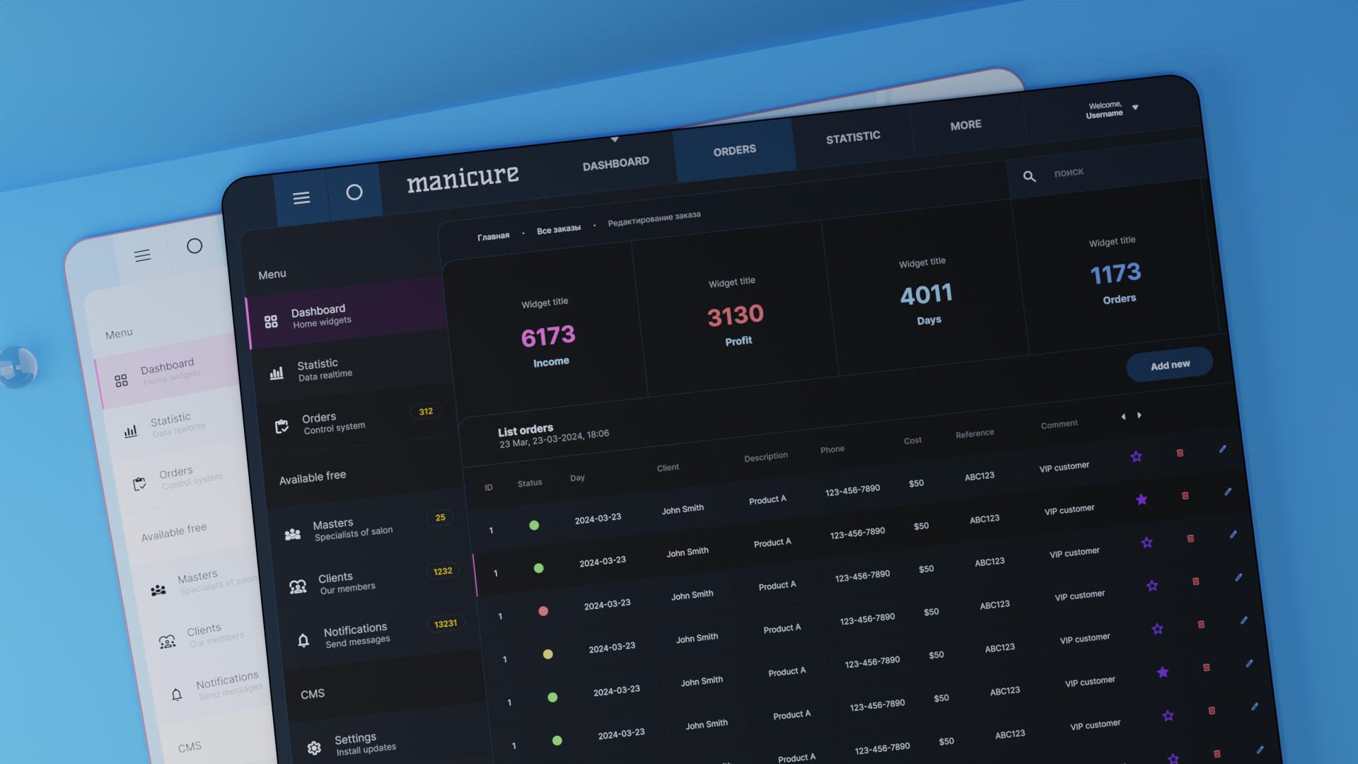 UI UX dashboard app — Изображение №8 — Интерфейсы на Dprofile