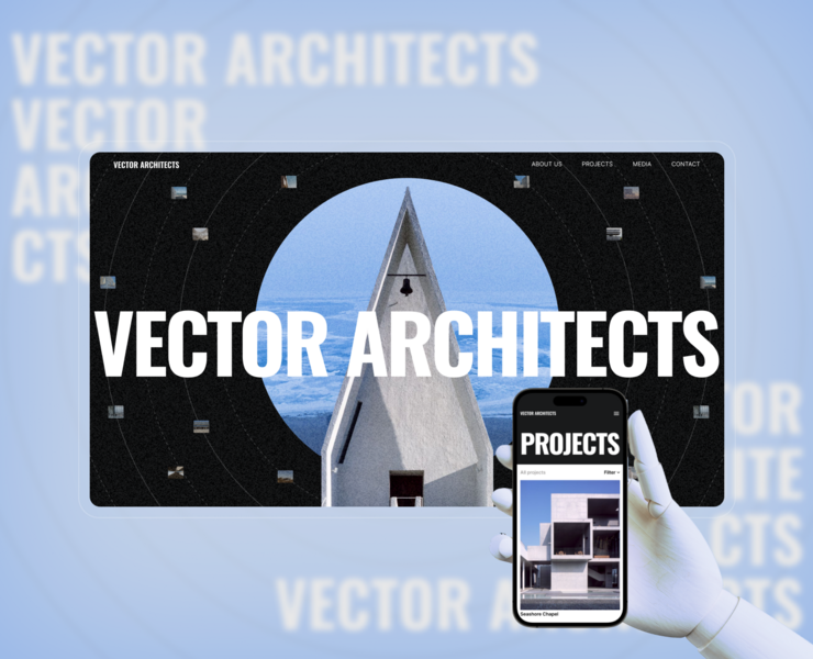 Vector Architects - Corporate website — Интерфейсы, Брендинг на Dprofile