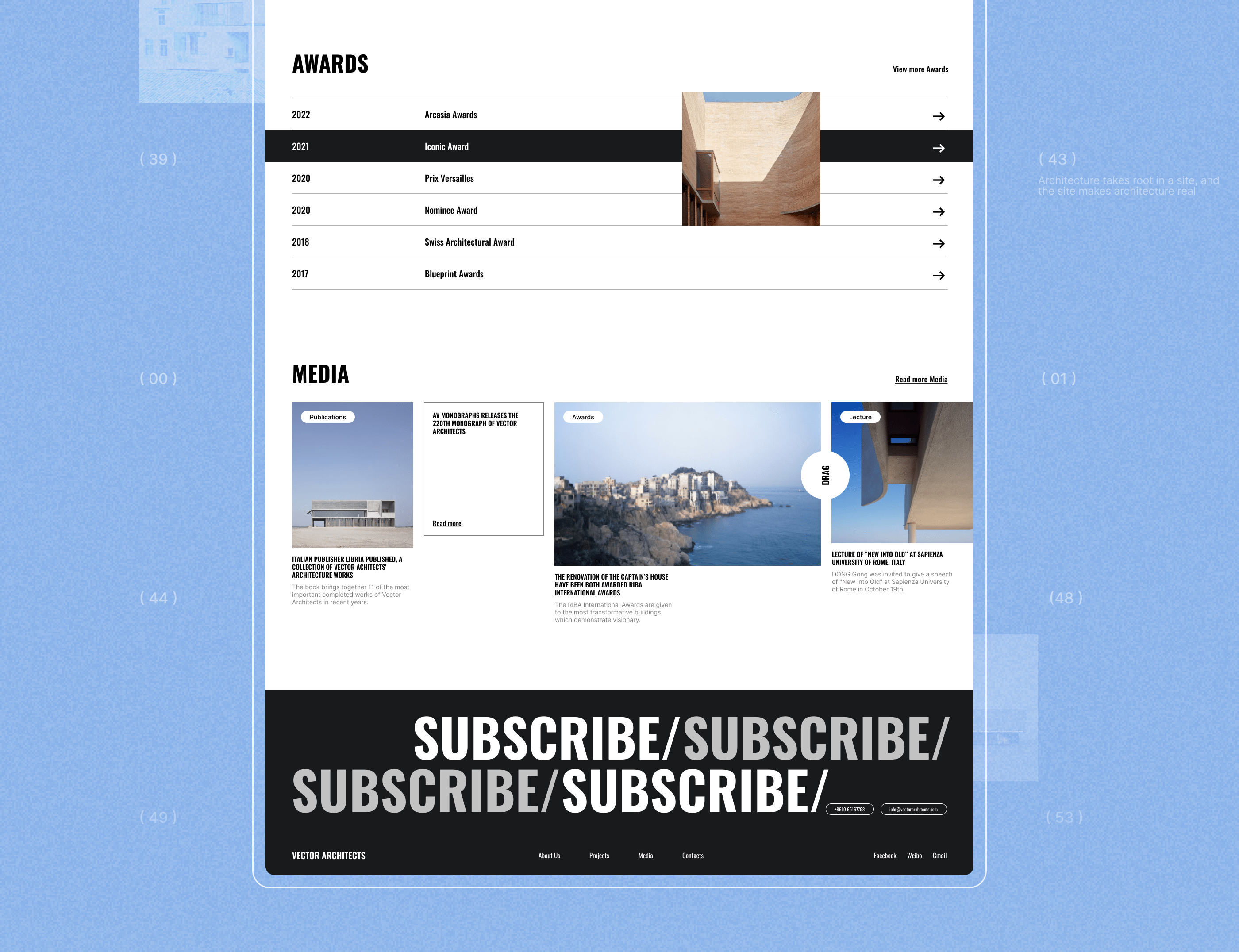 Vector Architects - Corporate website — Изображение №3 — Брендинг, Интерфейсы на Dprofile