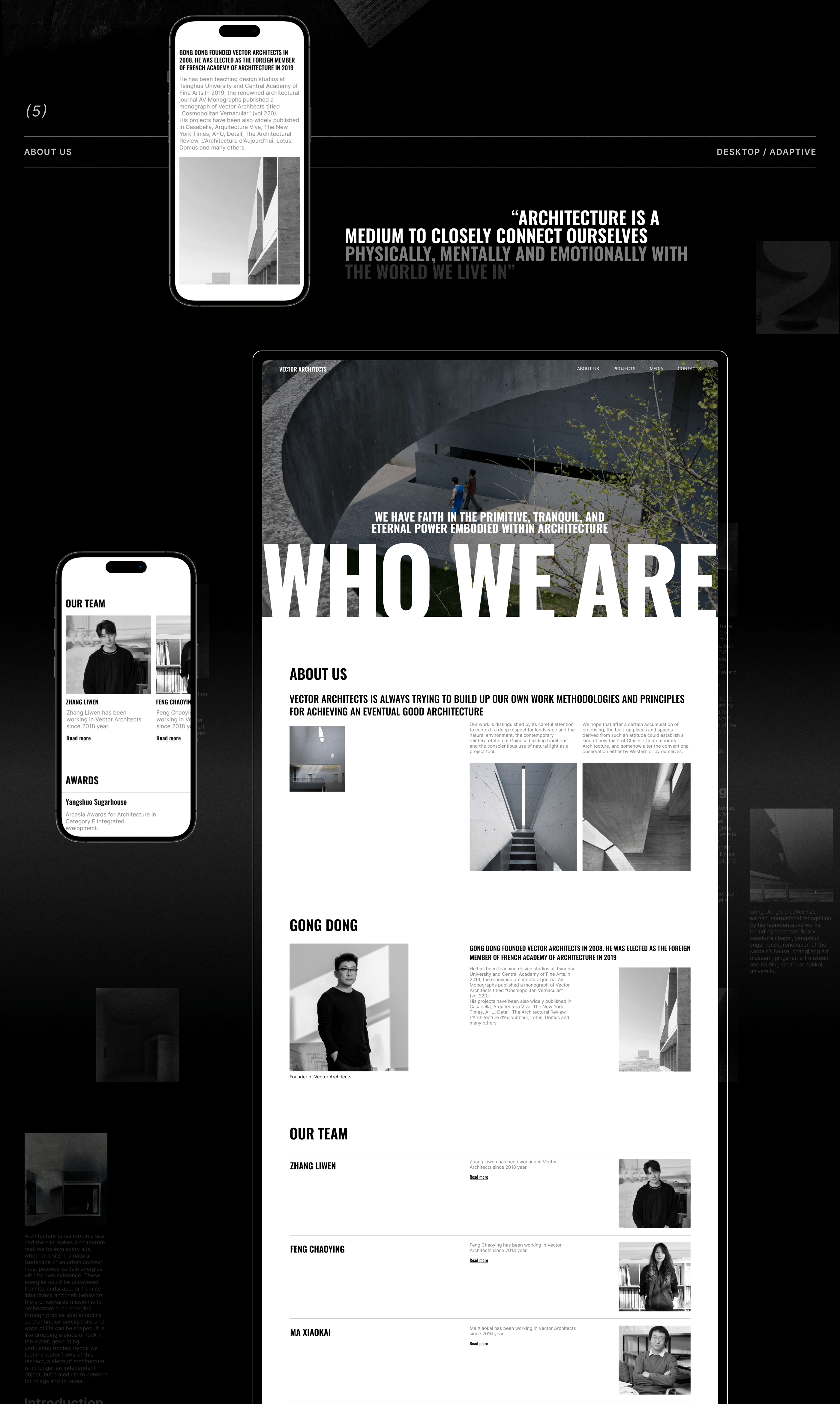 Vector Architects - Corporate website — Изображение №9 — Брендинг, Интерфейсы на Dprofile
