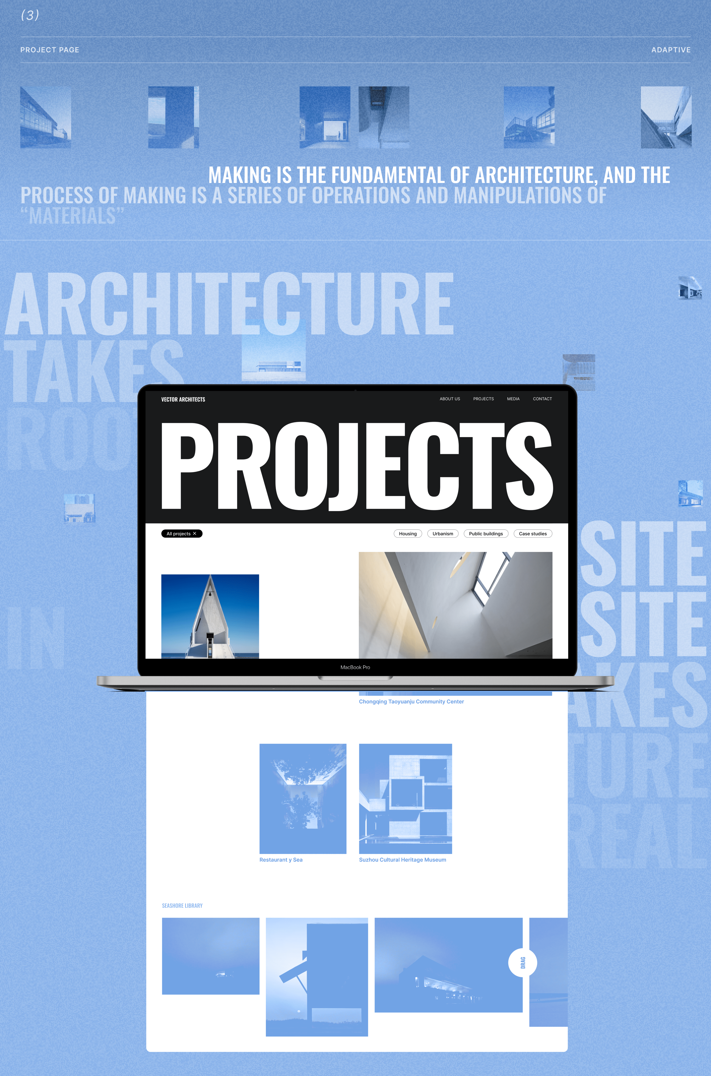 Vector Architects - Corporate website — Изображение №5 — Брендинг, Интерфейсы на Dprofile