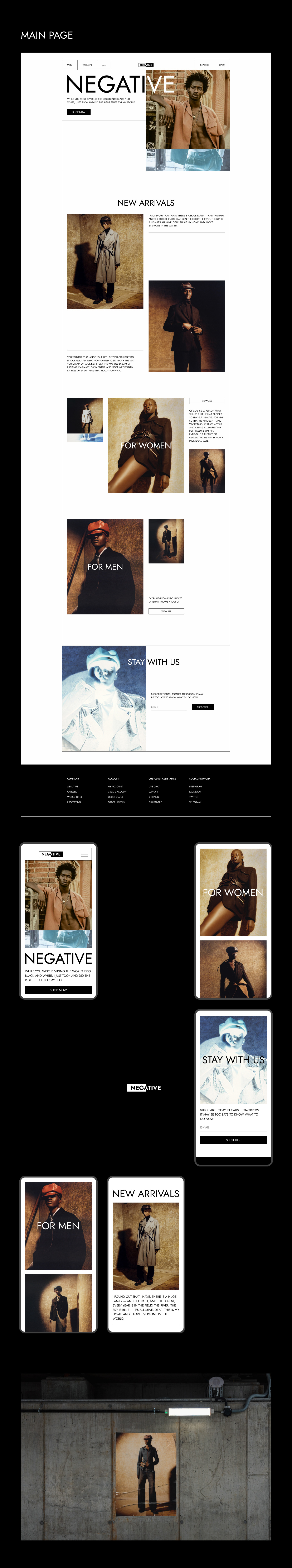 Minimalism style. Оnline store ecommerce. — Изображение №2 — Интерфейсы на Dprofile