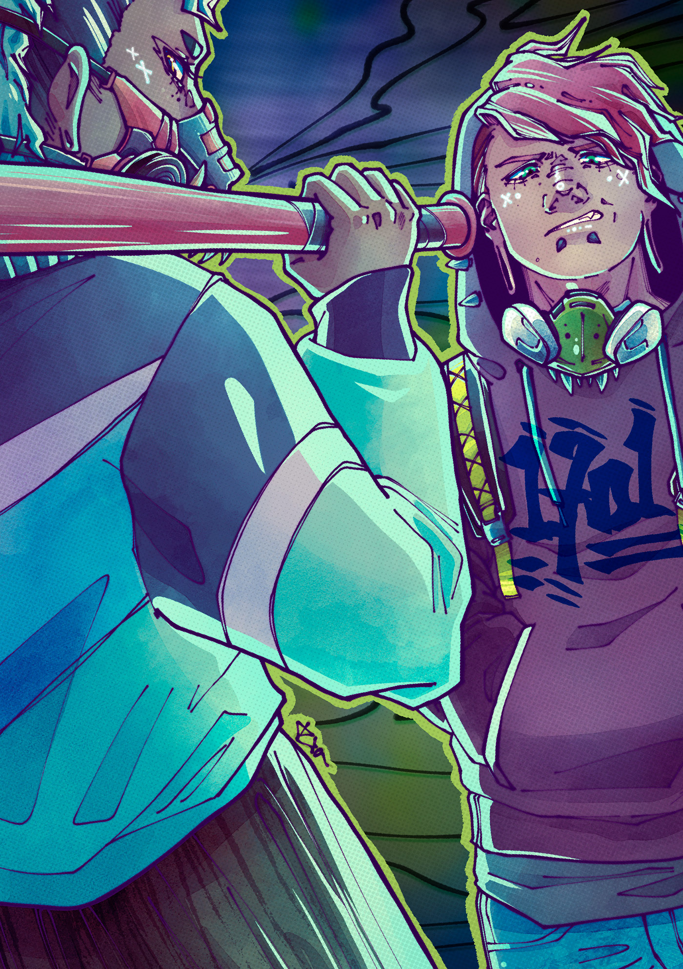 STRIKE SQUAD :: Концепт персонажей-панков — Изображение №2 — Иллюстрация на Dprofile
