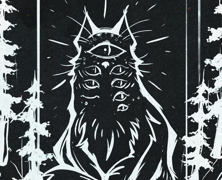 ТОТ, КТО НАБЛЮДАЕТ ЗА ТВОИМИ СНАМИ :: Футболки — Иллюстрация, Графика на Dprofile
