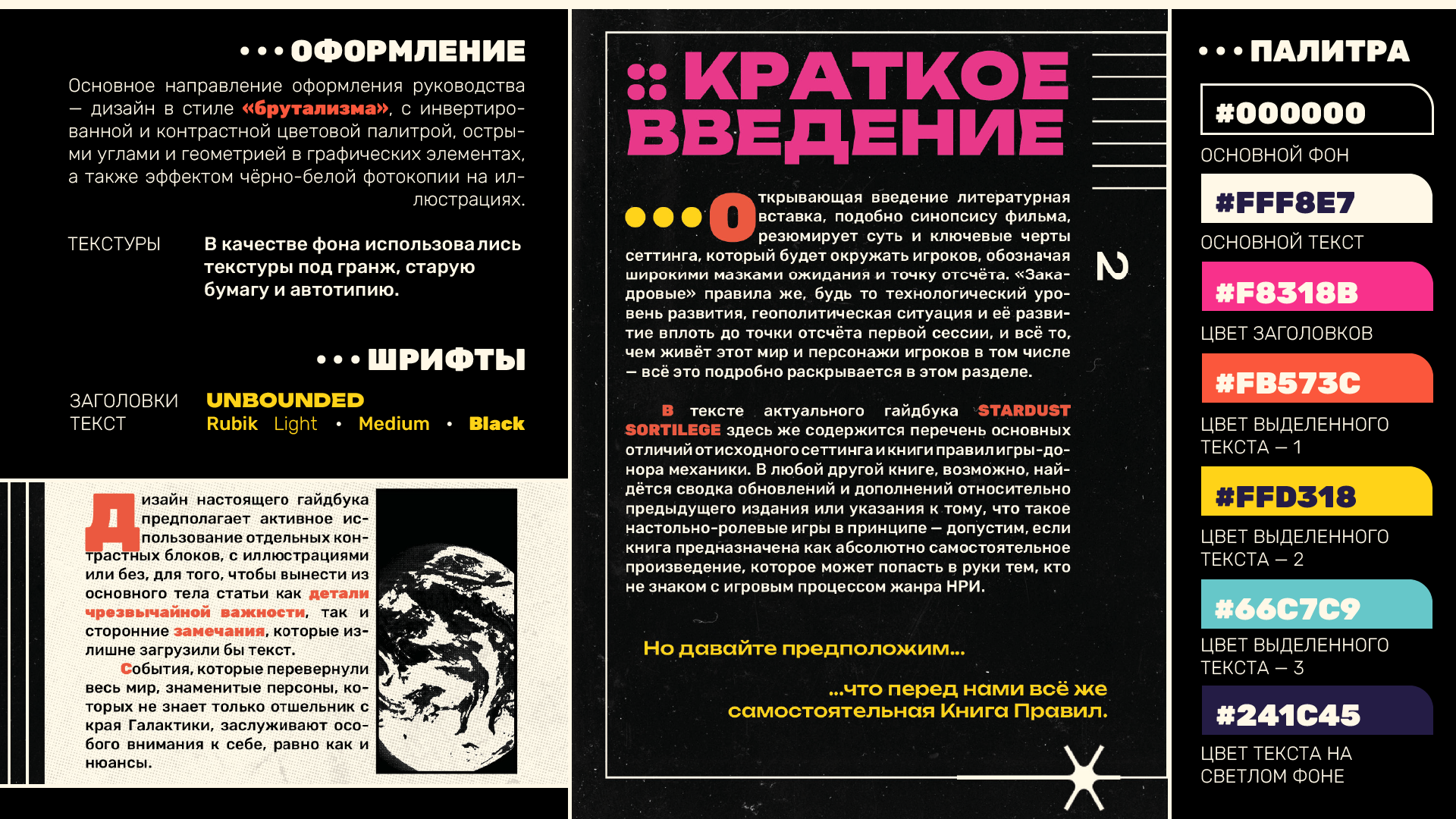 STARDUST SORTILEGE :: Дизайн-проект руководства для НРИ — Изображение №3 — Графика на Dprofile