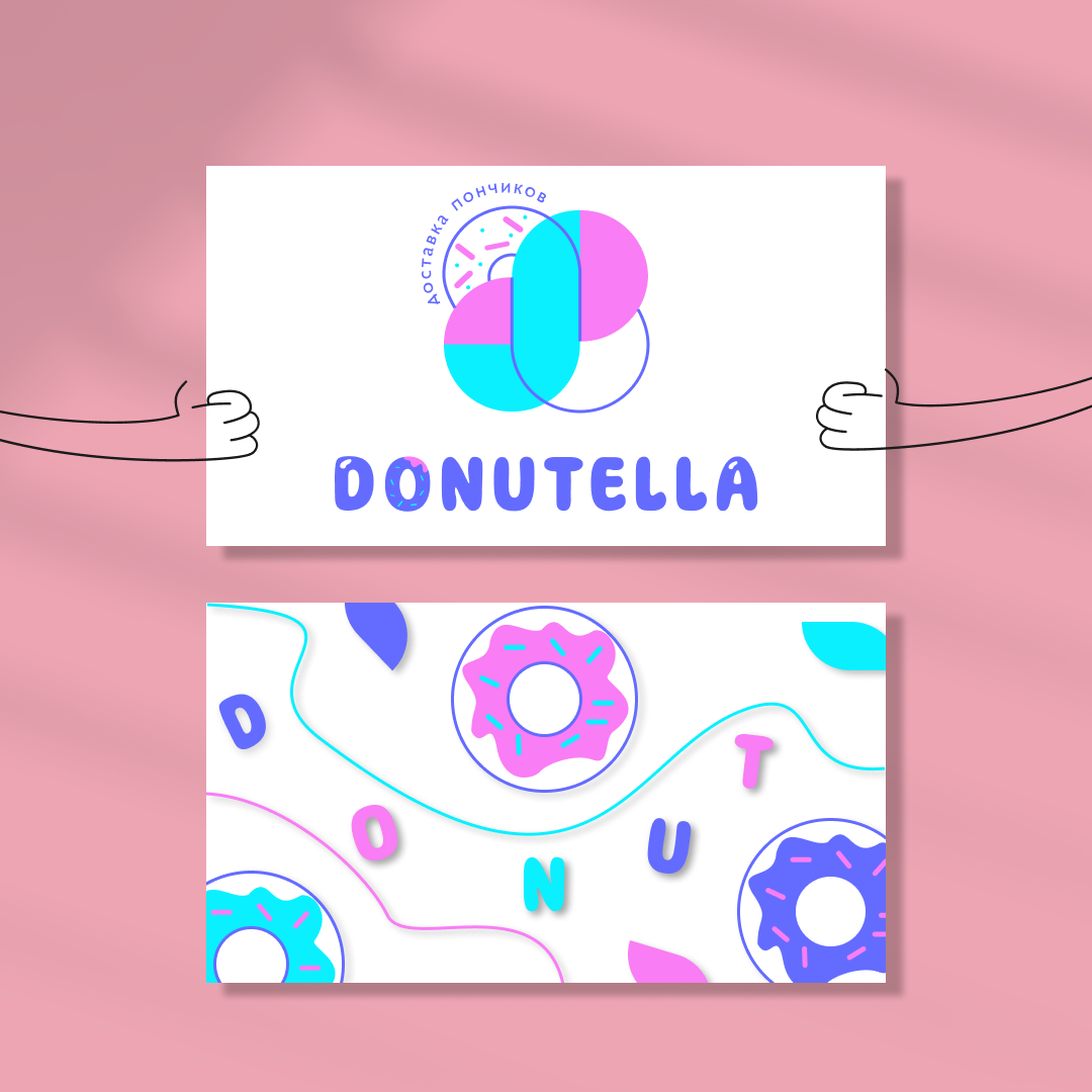 Логотип для доставки пончиков "Donutella" — Изображение №2 — Брендинг, Графика на Dprofile