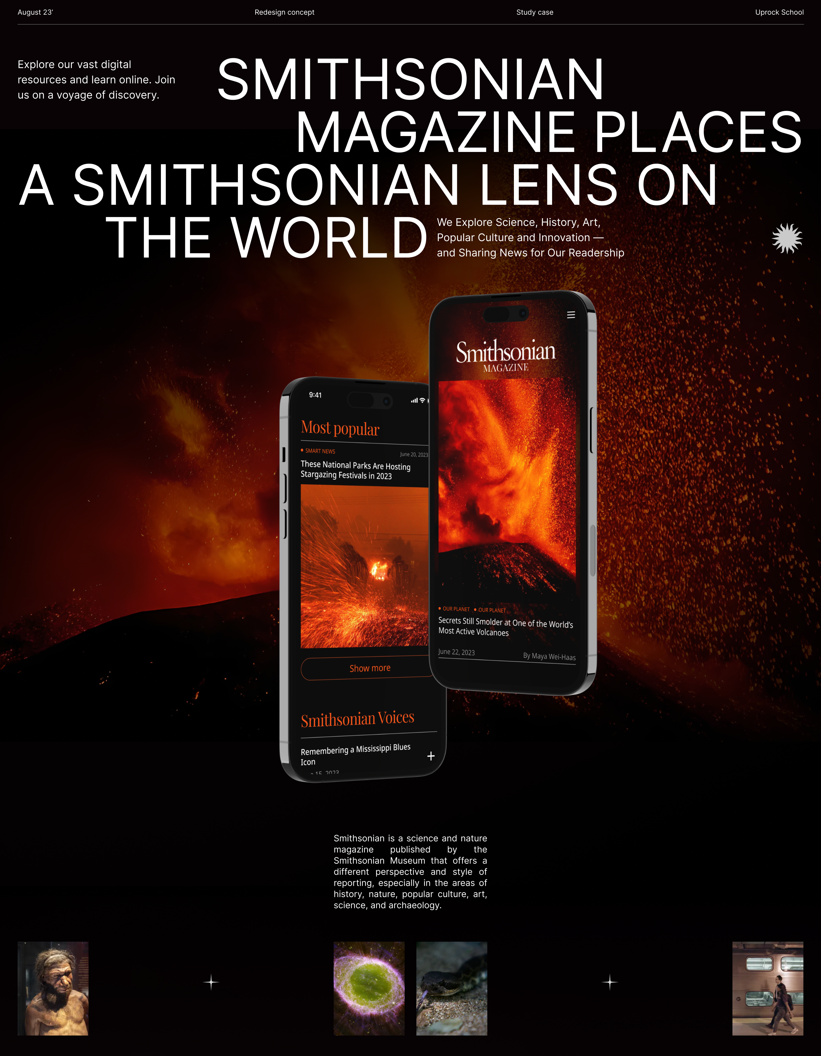 Smithsonian Magazine | Redesign news site — Изображение №1 — Интерфейсы, Графика на Dprofile