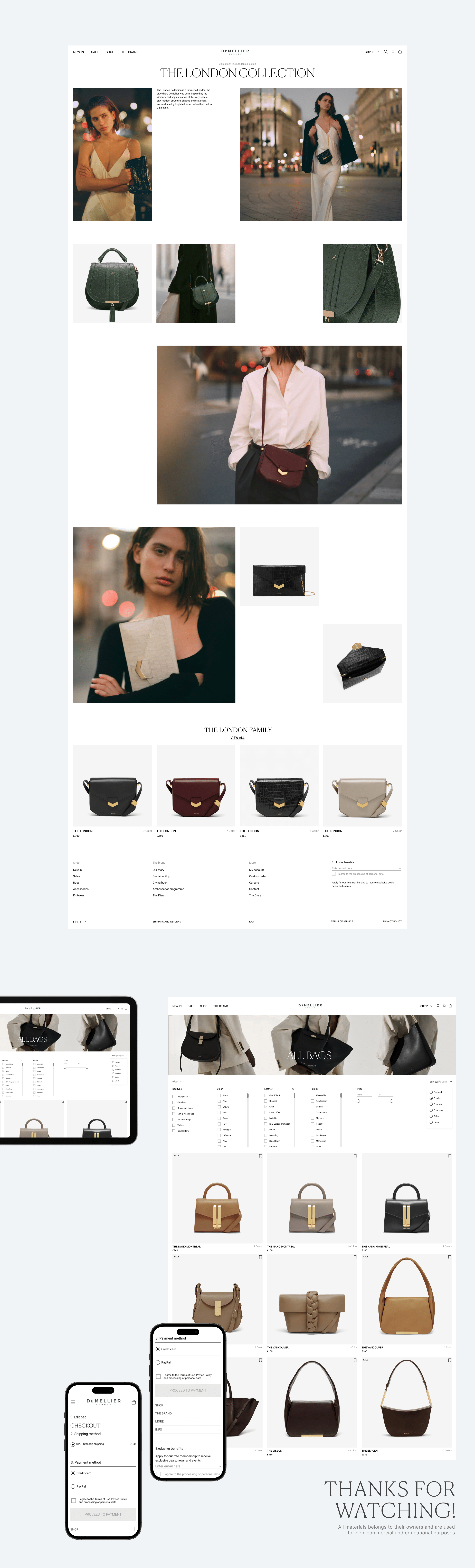 DeMellier London | Redesign Concept — Изображение №3 — Интерфейсы на Dprofile