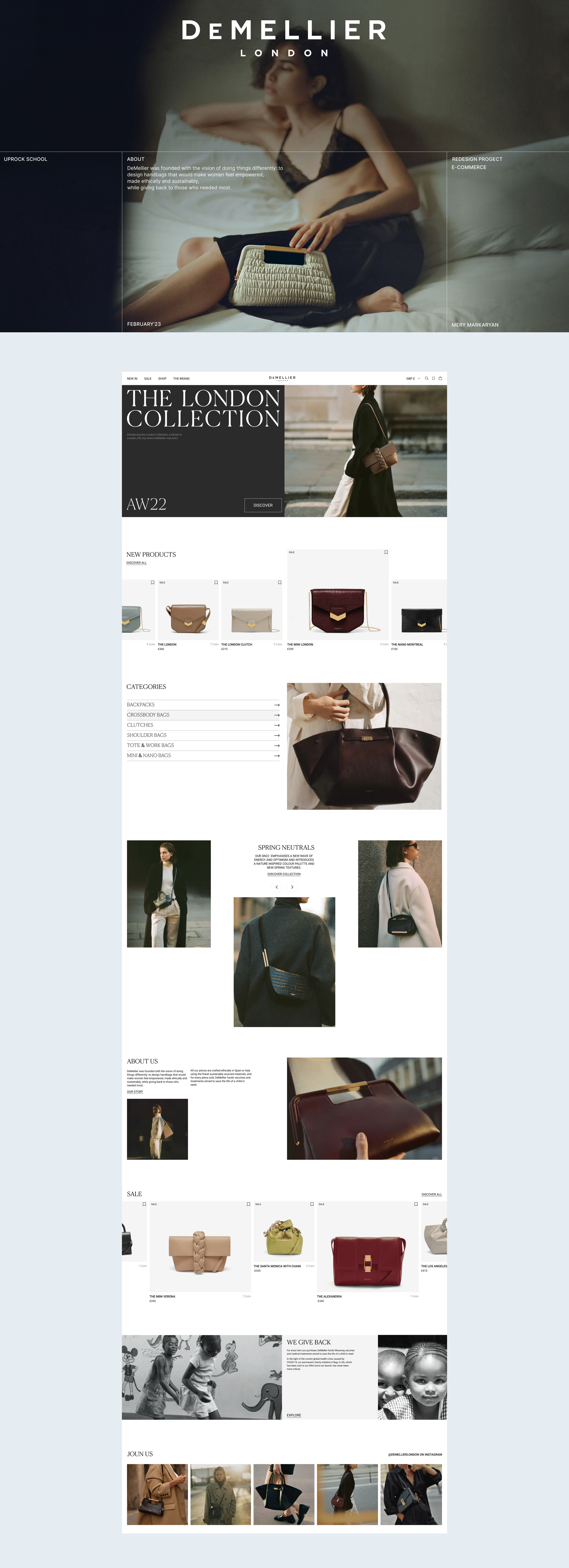 DeMellier London | Redesign Concept — Изображение №1 — Интерфейсы на Dprofile
