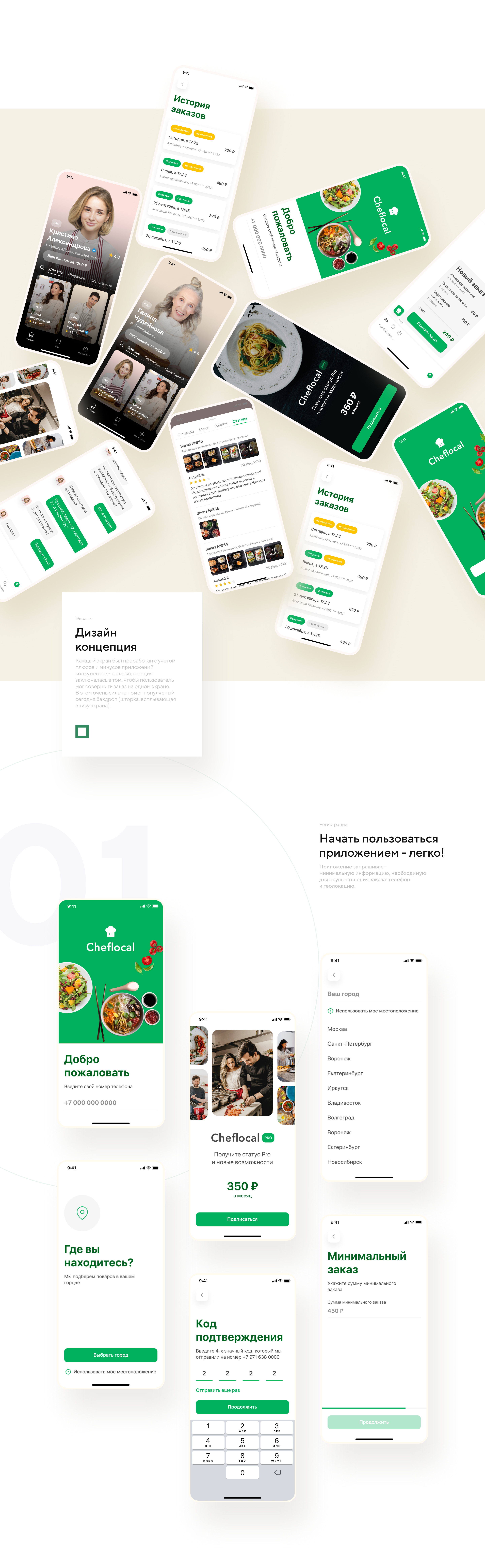 Talentum - мобильное приложение для доставки еды | UI/UX — Изображение №4 — Интерфейсы, Анимация на Dprofile