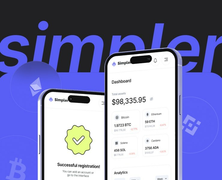 Crypto management dashboard — Интерфейсы на Dprofile