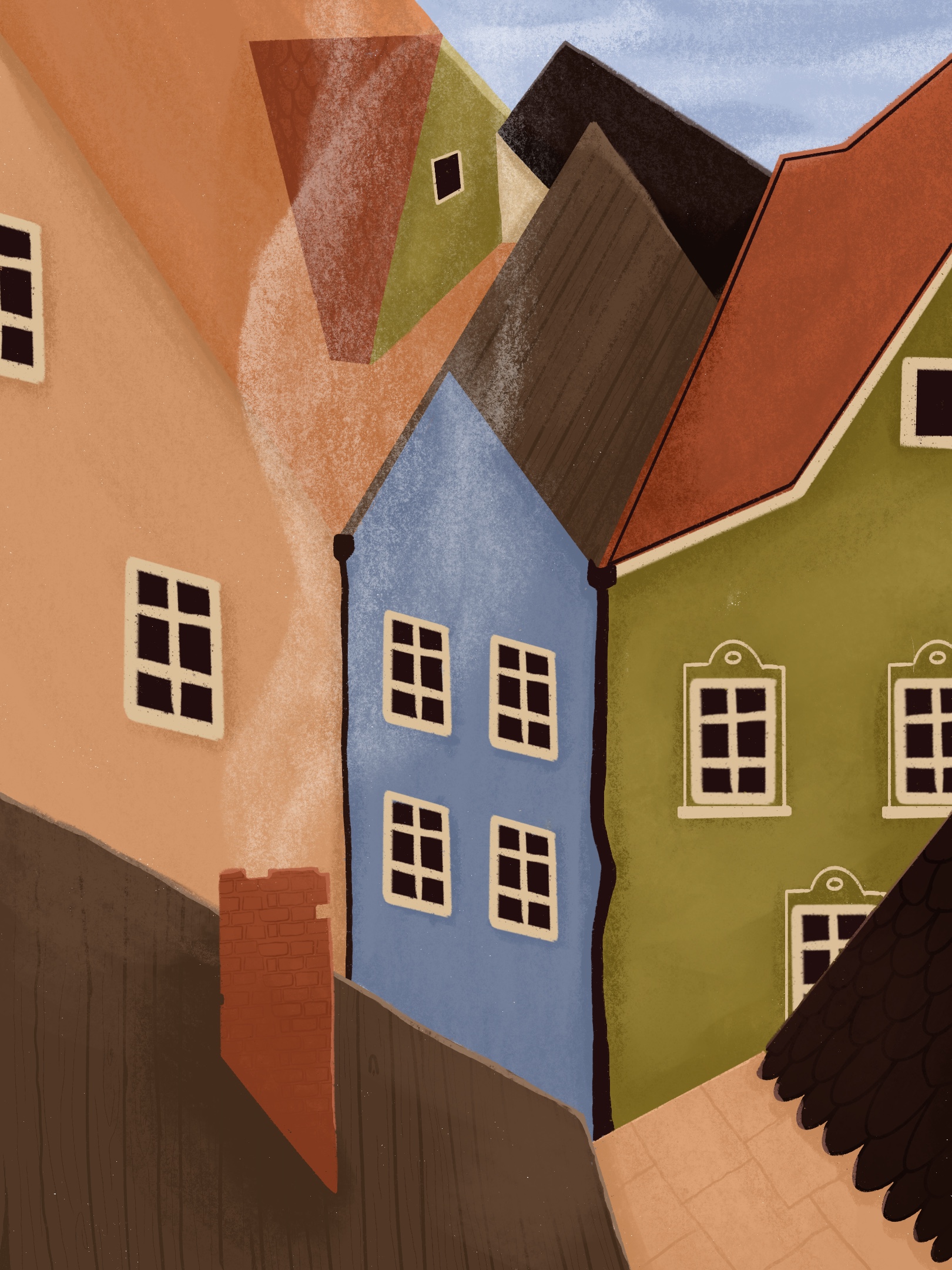 Домики|Houses — Изображение №1 — Иллюстрация, Графика на Dprofile