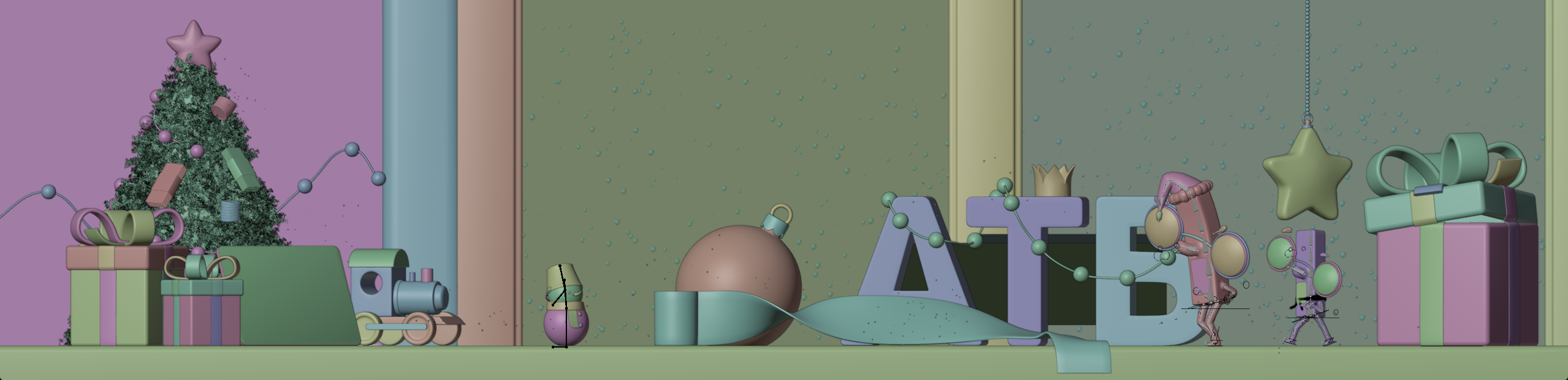 Азиатско-Тихоокеанский Банк. Новый год — Изображение №9 — 3D, Анимация на Dprofile