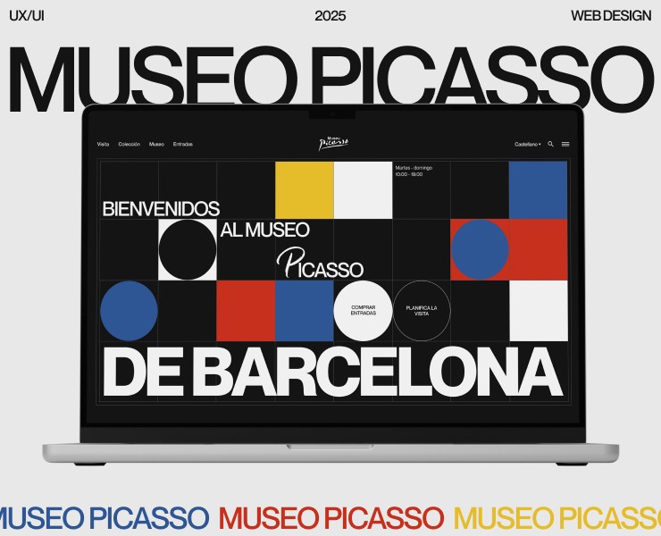 PICASSO MUSEUM | WEBSITE CONCEPT — Интерфейсы, Графика на Dprofile