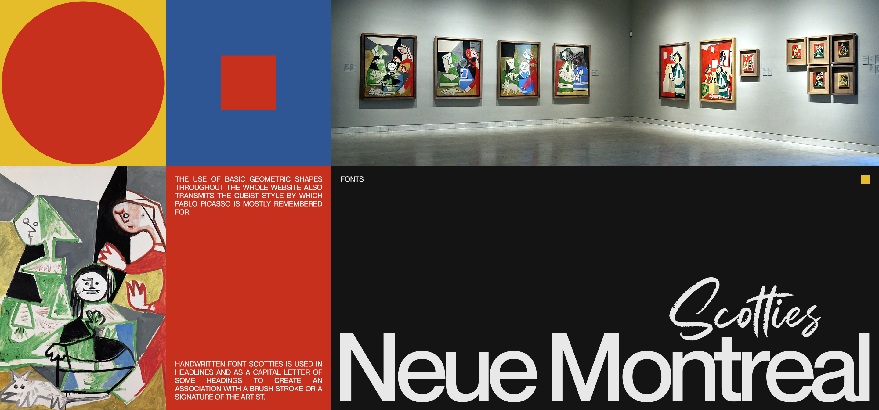 PICASSO MUSEUM | WEBSITE CONCEPT — Изображение №8 — Интерфейсы, Графика на Dprofile