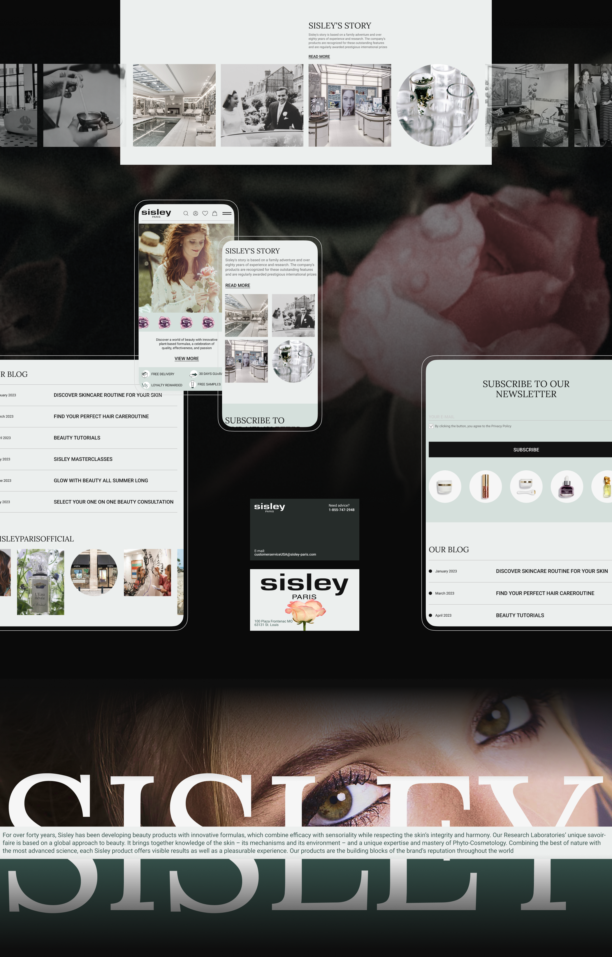 Sisley-Paris cosmetic/E-commerce — Изображение №2 — Интерфейсы, Брендинг на Dprofile