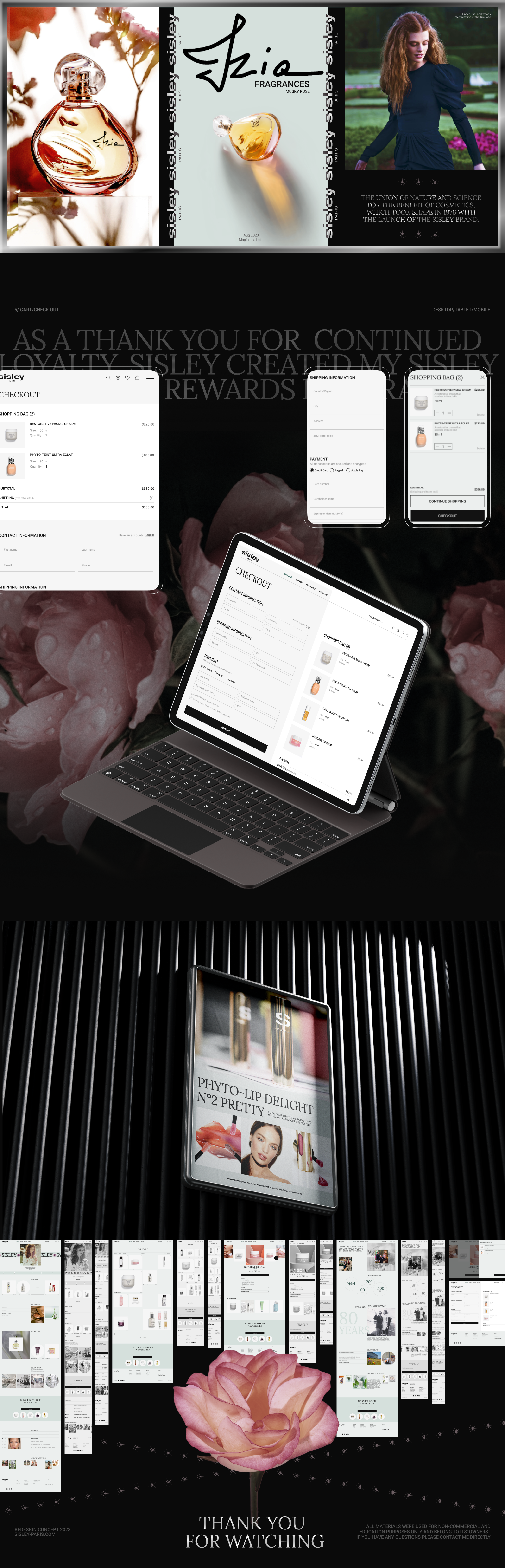 Sisley-Paris cosmetic/E-commerce — Изображение №6 — Интерфейсы, Брендинг на Dprofile