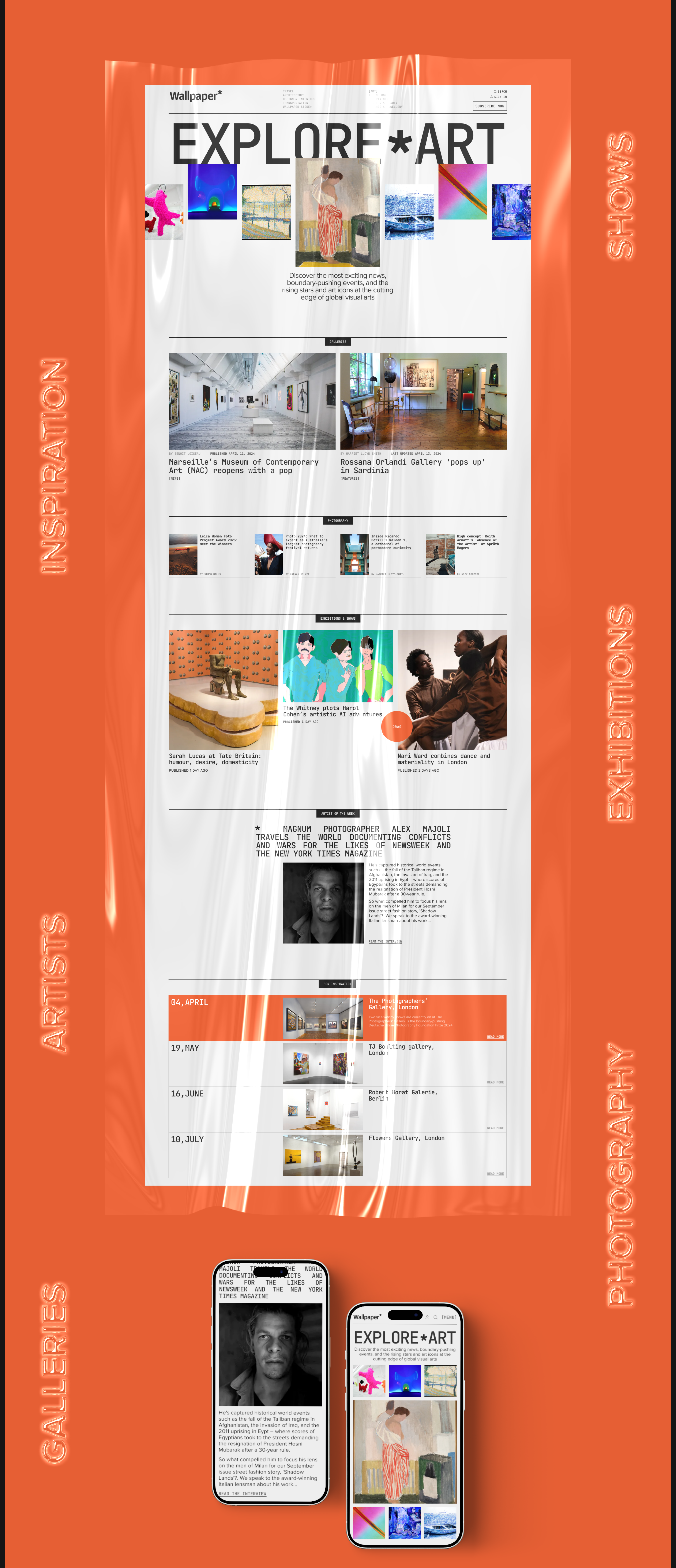 Wallpaper* | Редизайн новостного сайта — Изображение №4 — Интерфейсы, Брендинг на Dprofile
