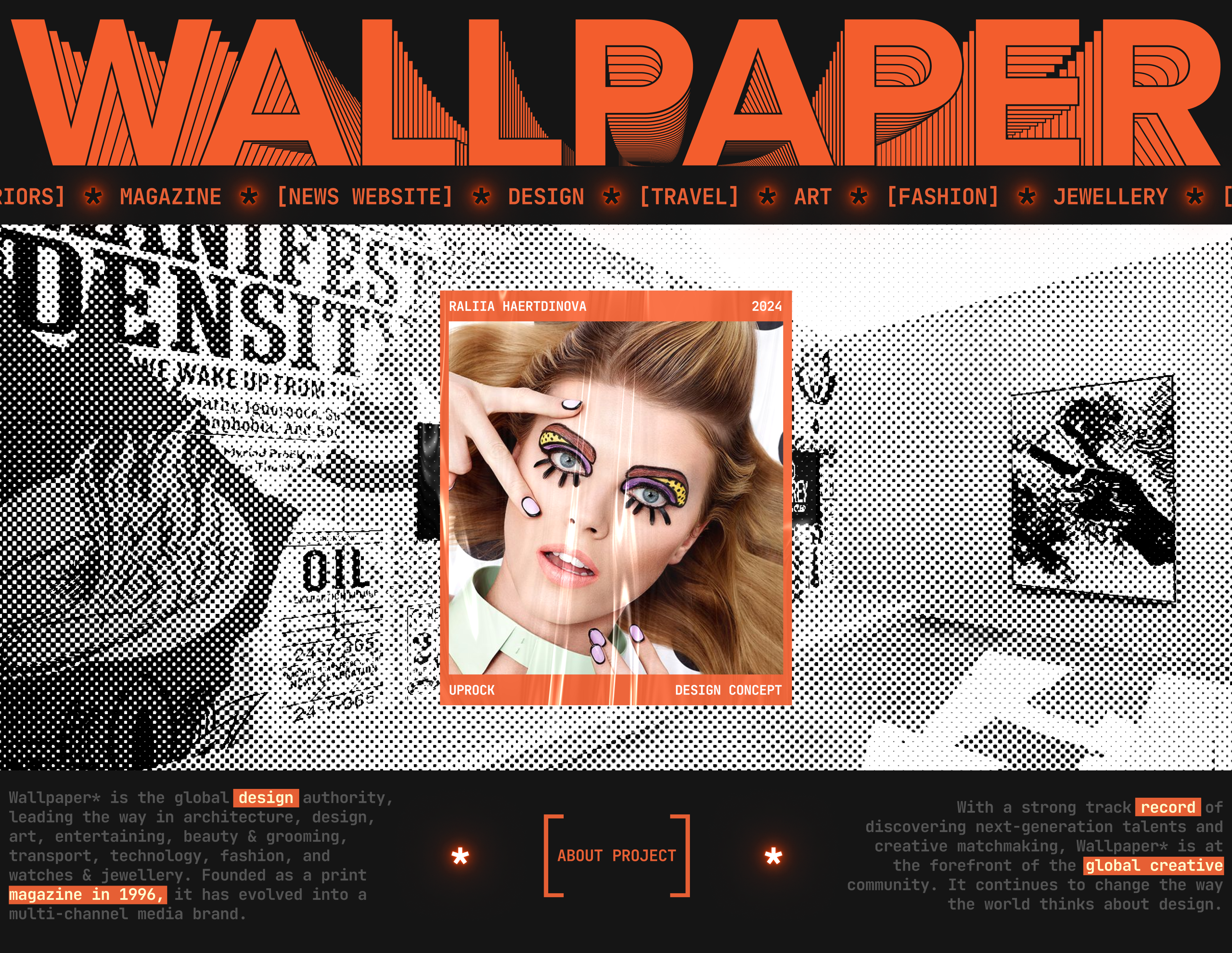 Wallpaper* | Редизайн новостного сайта — Изображение №1 — Интерфейсы, Брендинг на Dprofile