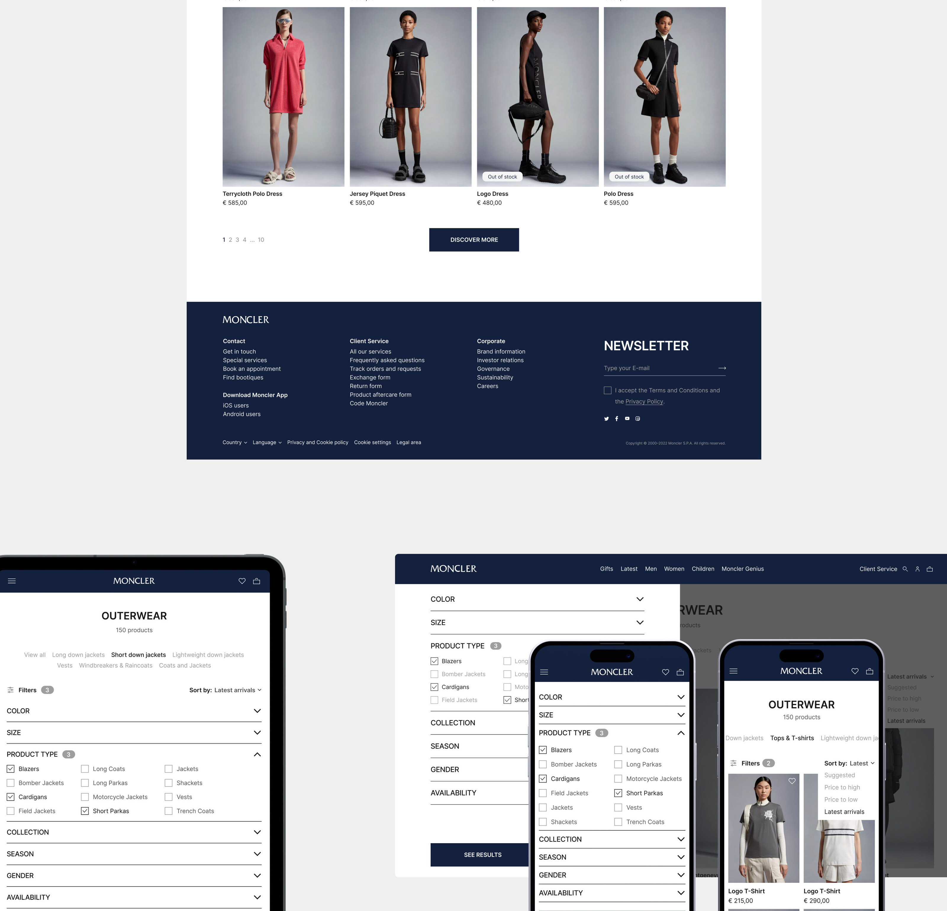 MONCLER | E-commerce redesign — Изображение №6 — Интерфейсы на Dprofile