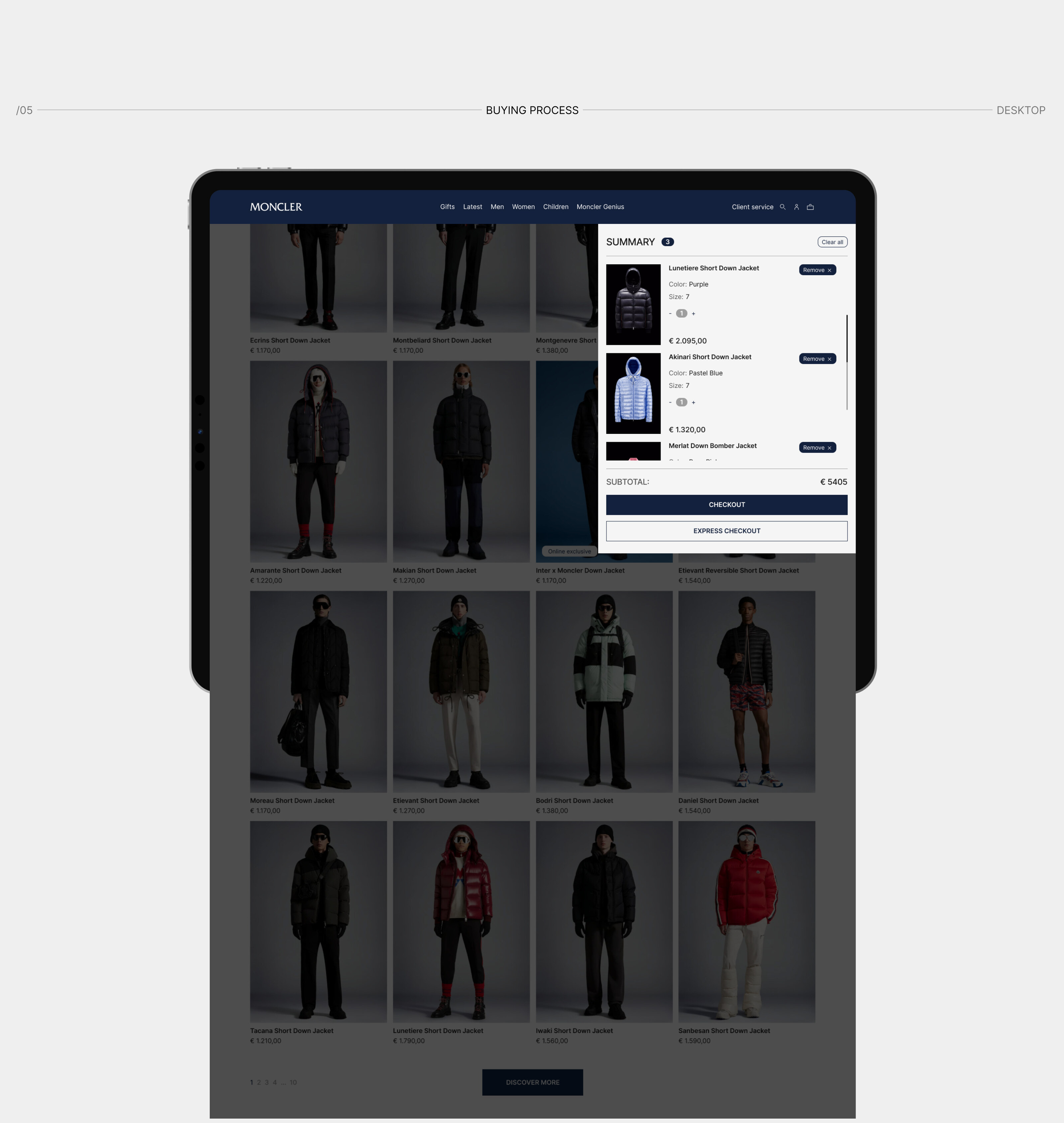 MONCLER | E-commerce redesign — Изображение №12 — Интерфейсы на Dprofile