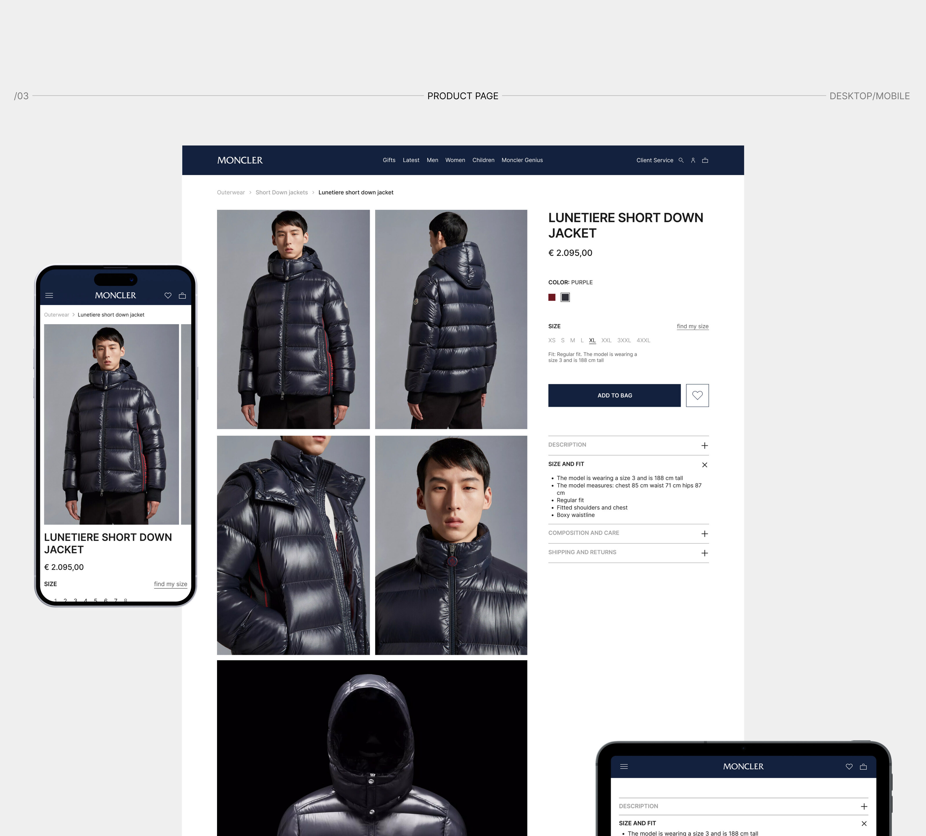 MONCLER | E-commerce redesign — Изображение №8 — Интерфейсы на Dprofile