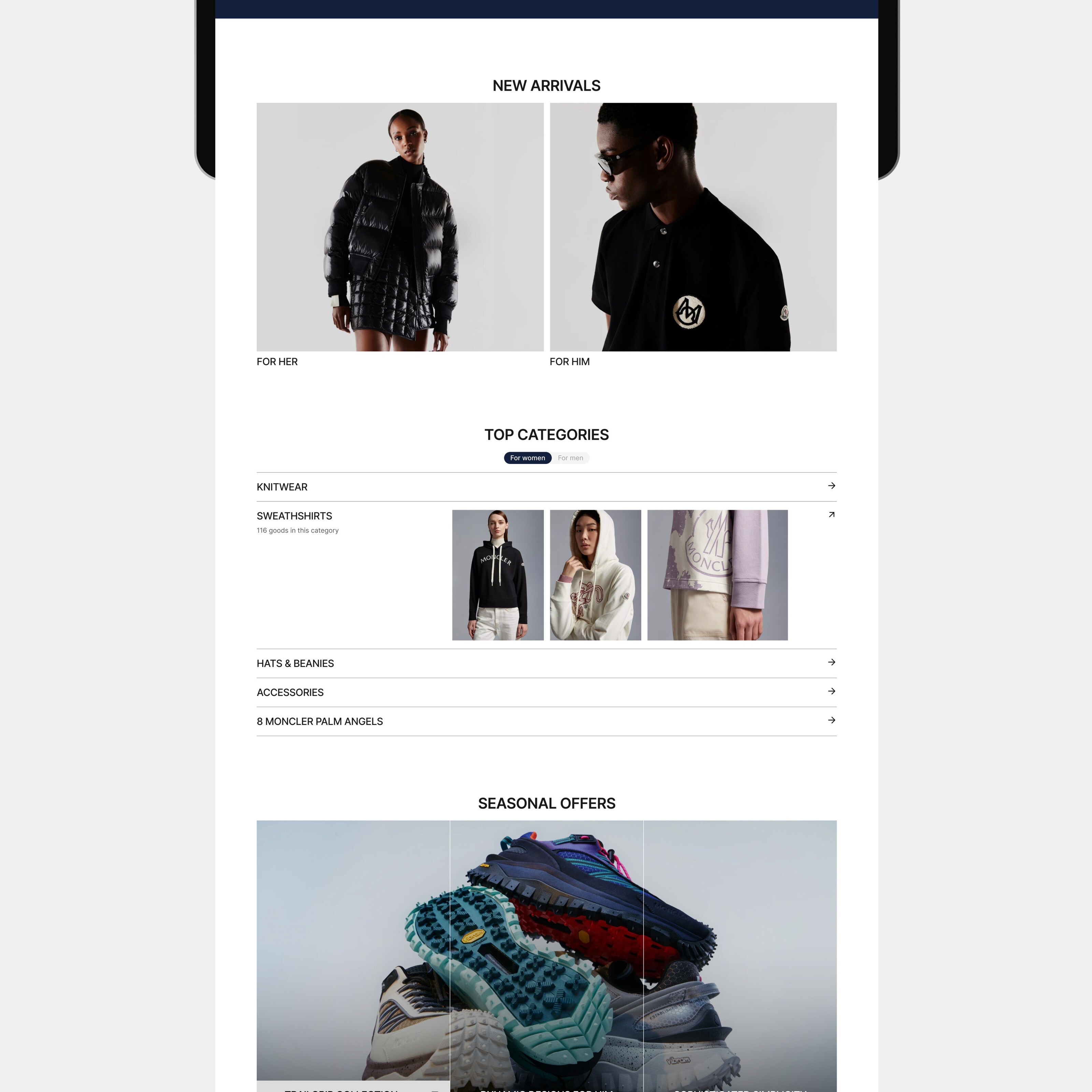 MONCLER | E-commerce redesign — Изображение №2 — Интерфейсы на Dprofile