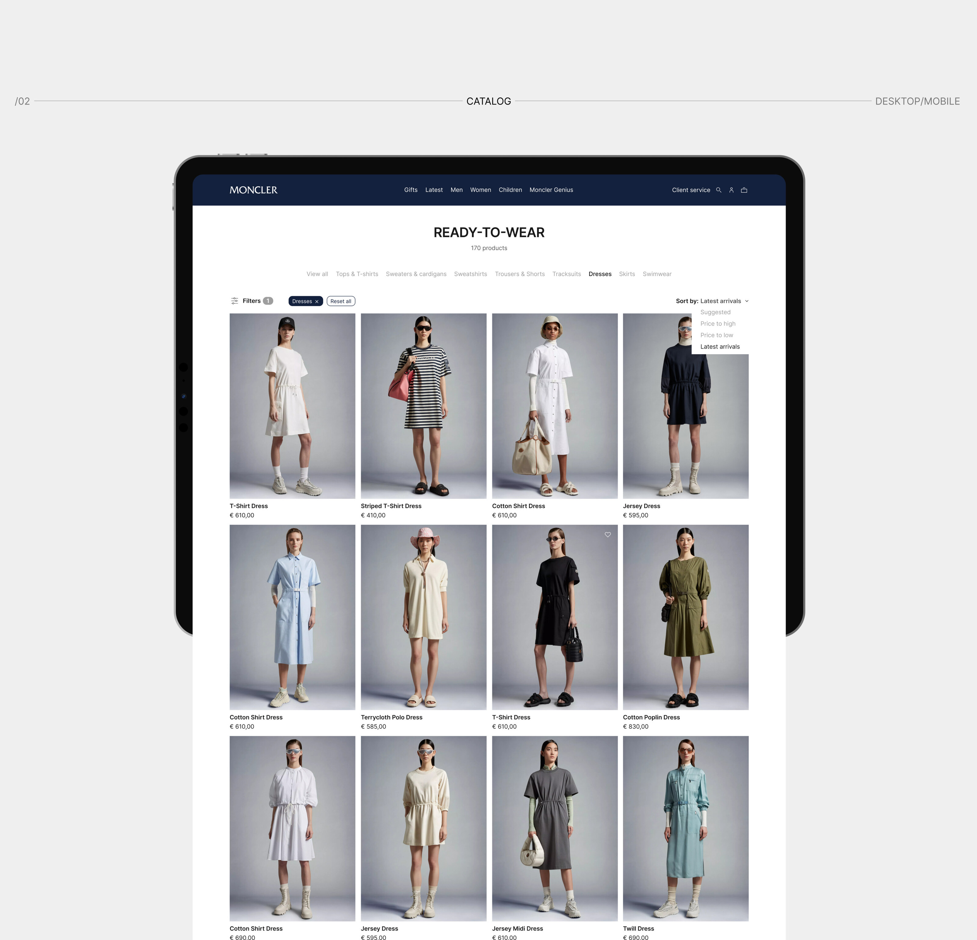 MONCLER | E-commerce redesign — Изображение №5 — Интерфейсы на Dprofile