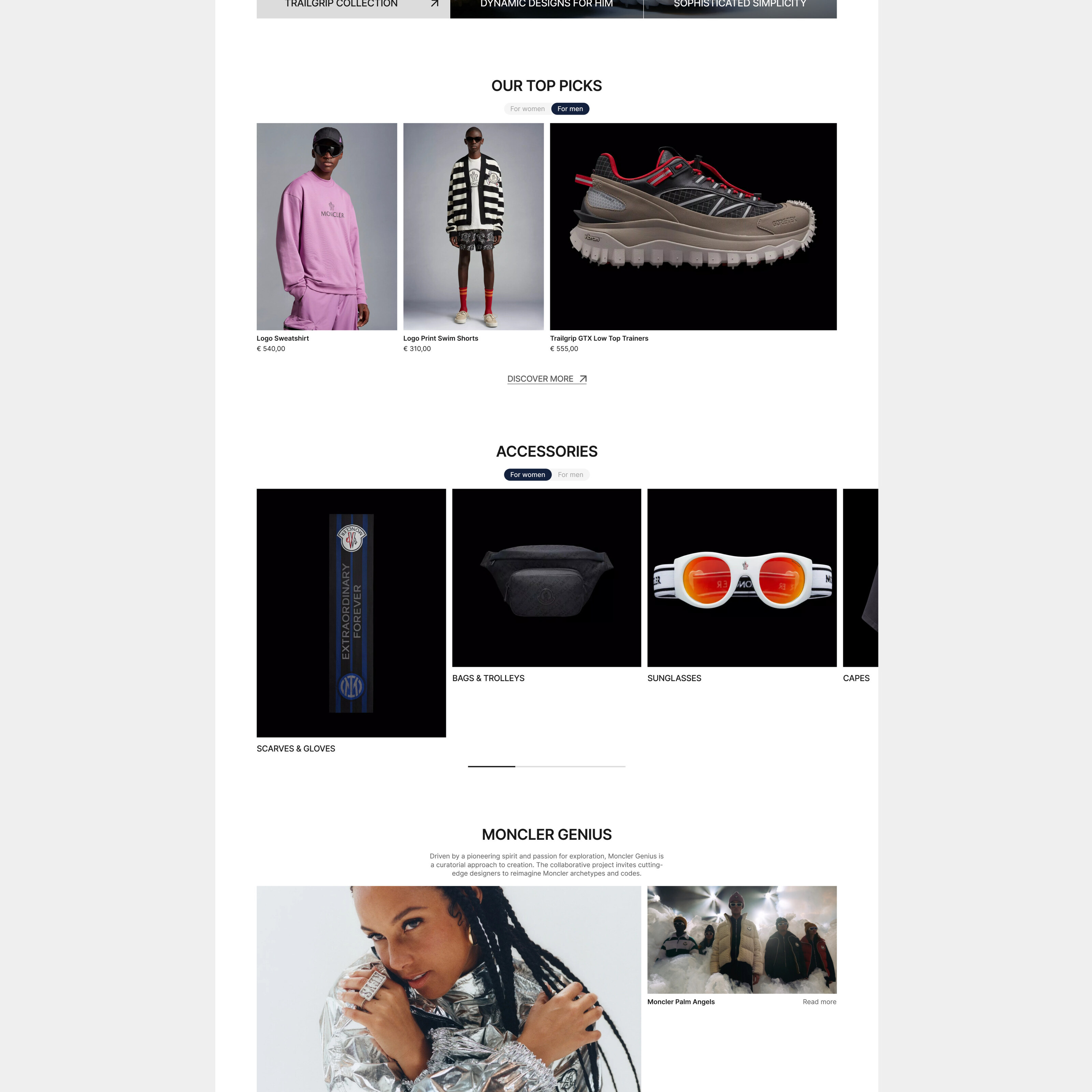 MONCLER | E-commerce redesign — Изображение №3 — Интерфейсы на Dprofile