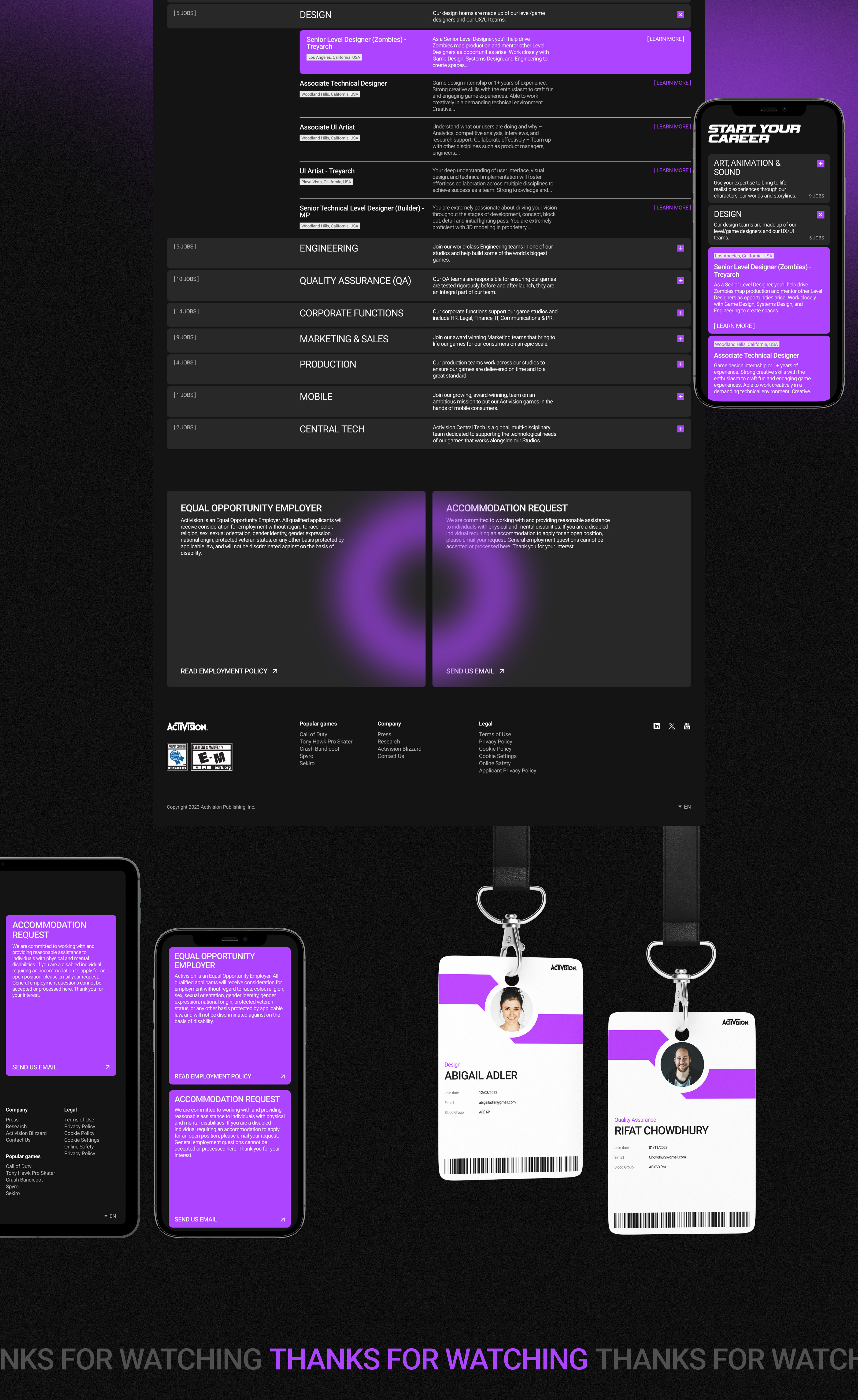 Activision Corporate Website Redesign — Изображение №9 — Интерфейсы, Графика на Dprofile