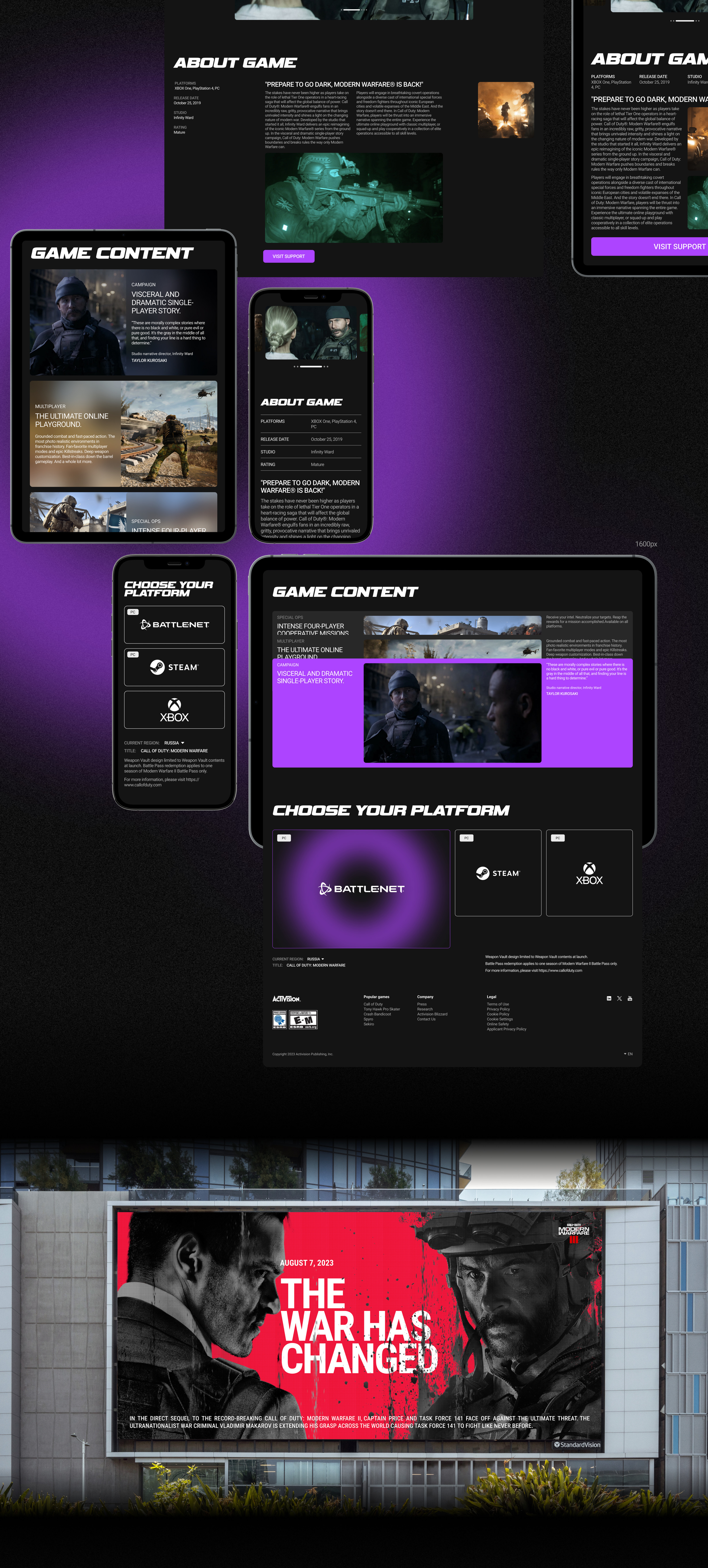 Activision Corporate Website Redesign — Изображение №6 — Интерфейсы, Графика на Dprofile
