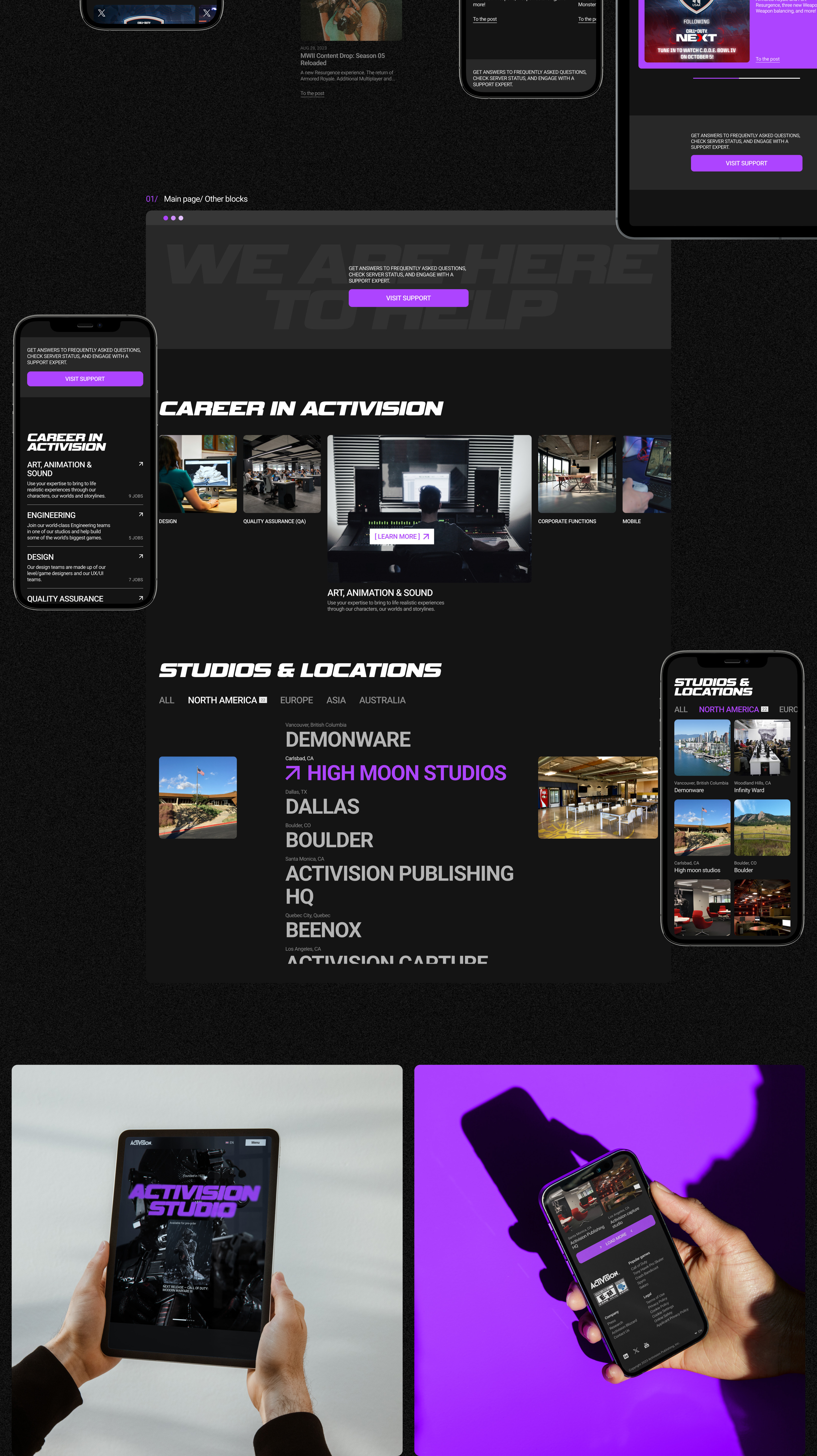 Activision Corporate Website Redesign — Изображение №3 — Интерфейсы, Графика на Dprofile