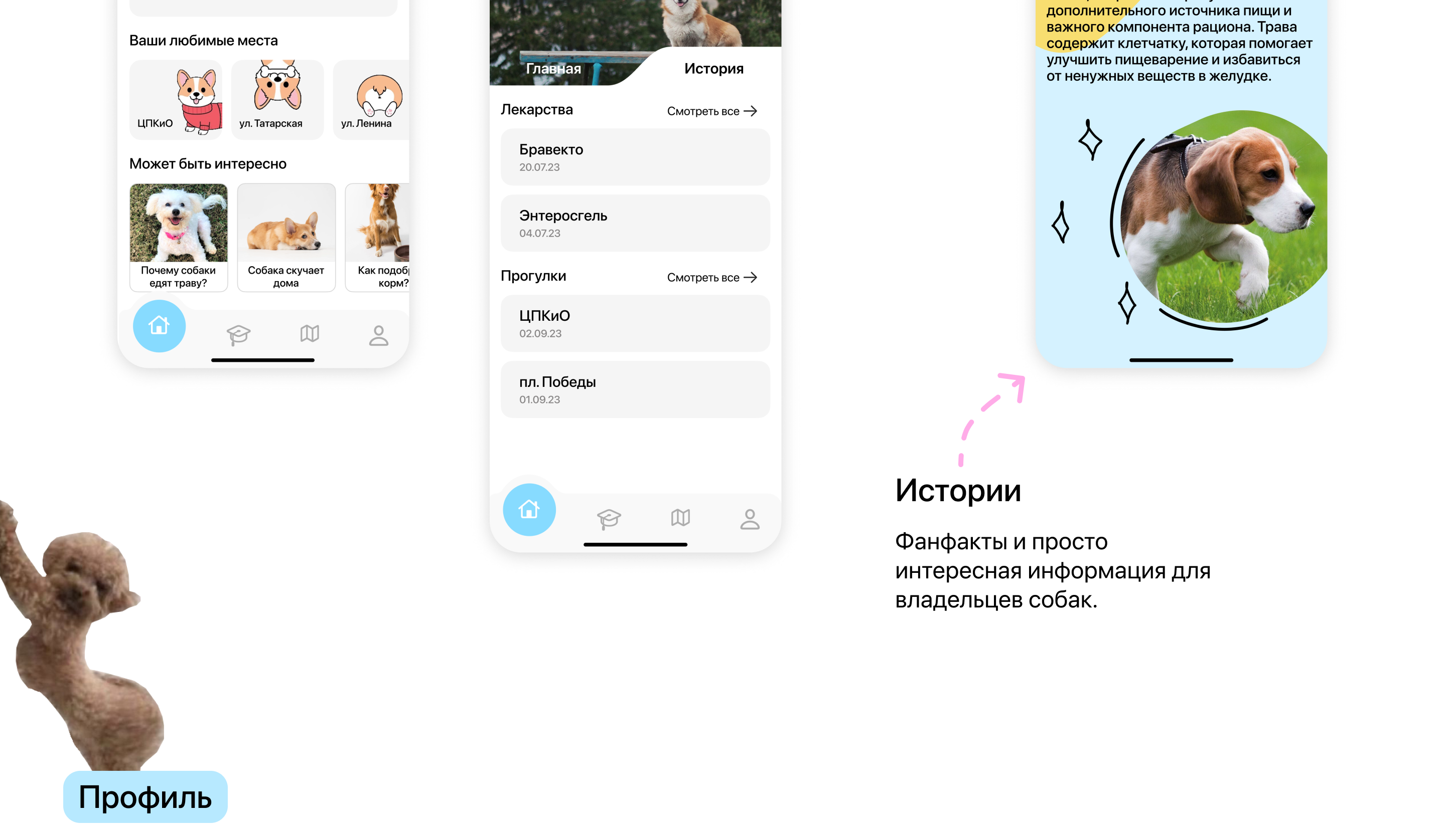 Dogidog | Mobile App — Изображение №10 — Интерфейсы на Dprofile
