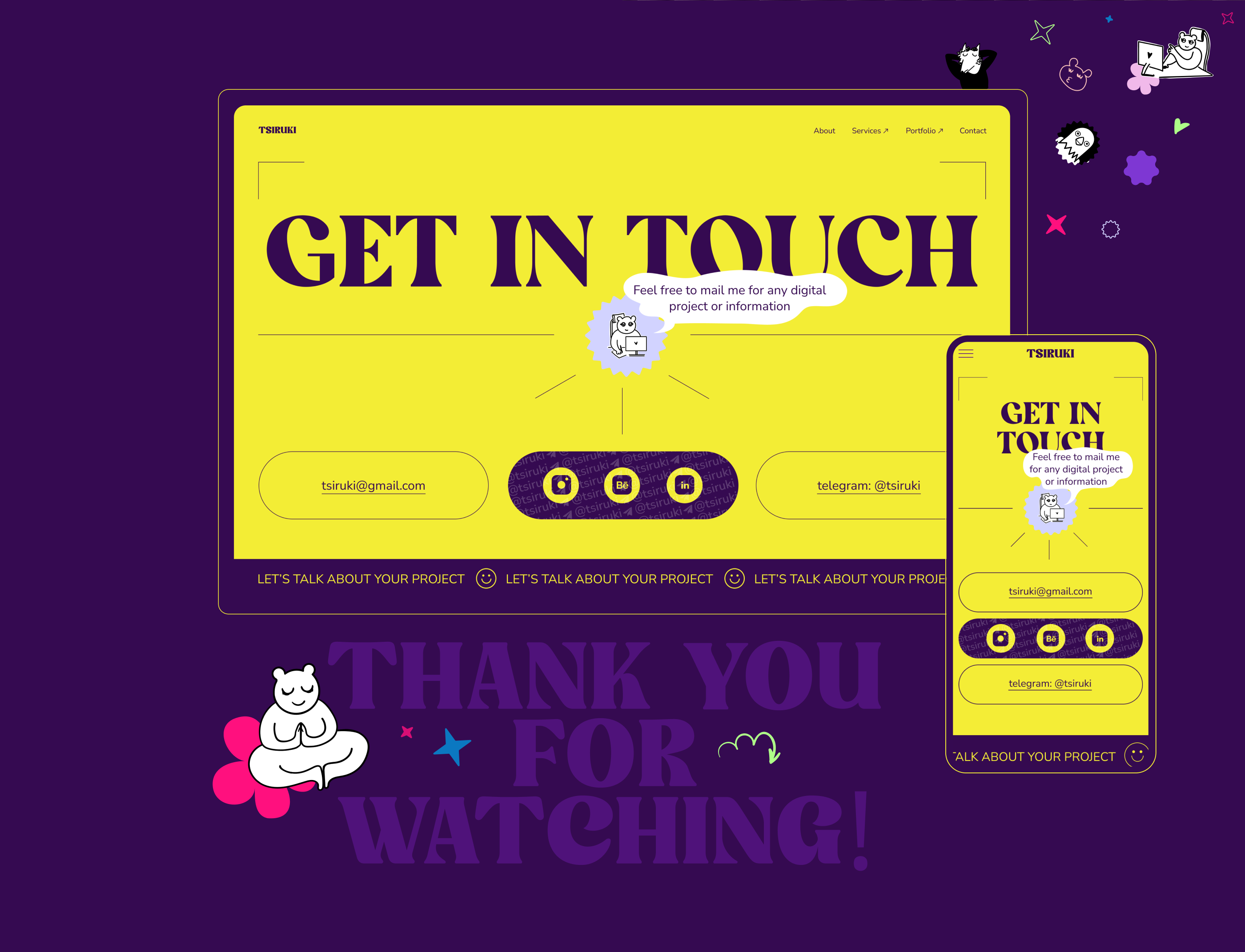 Personal Portfolio | Visual Designer — Изображение №7 — Интерфейсы, Иллюстрация на Dprofile