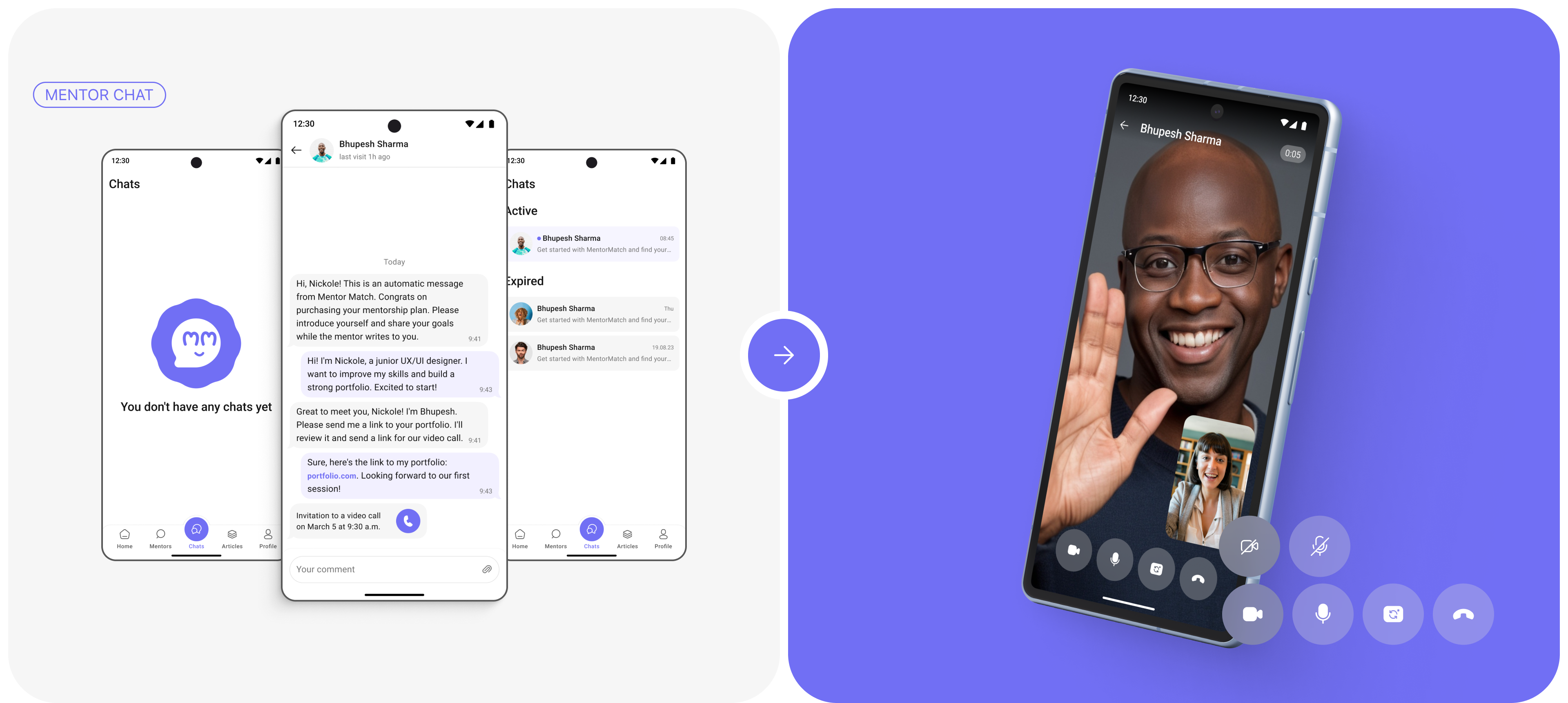 A Mentoring App Concept | Android — Изображение №13 — Интерфейсы на Dprofile